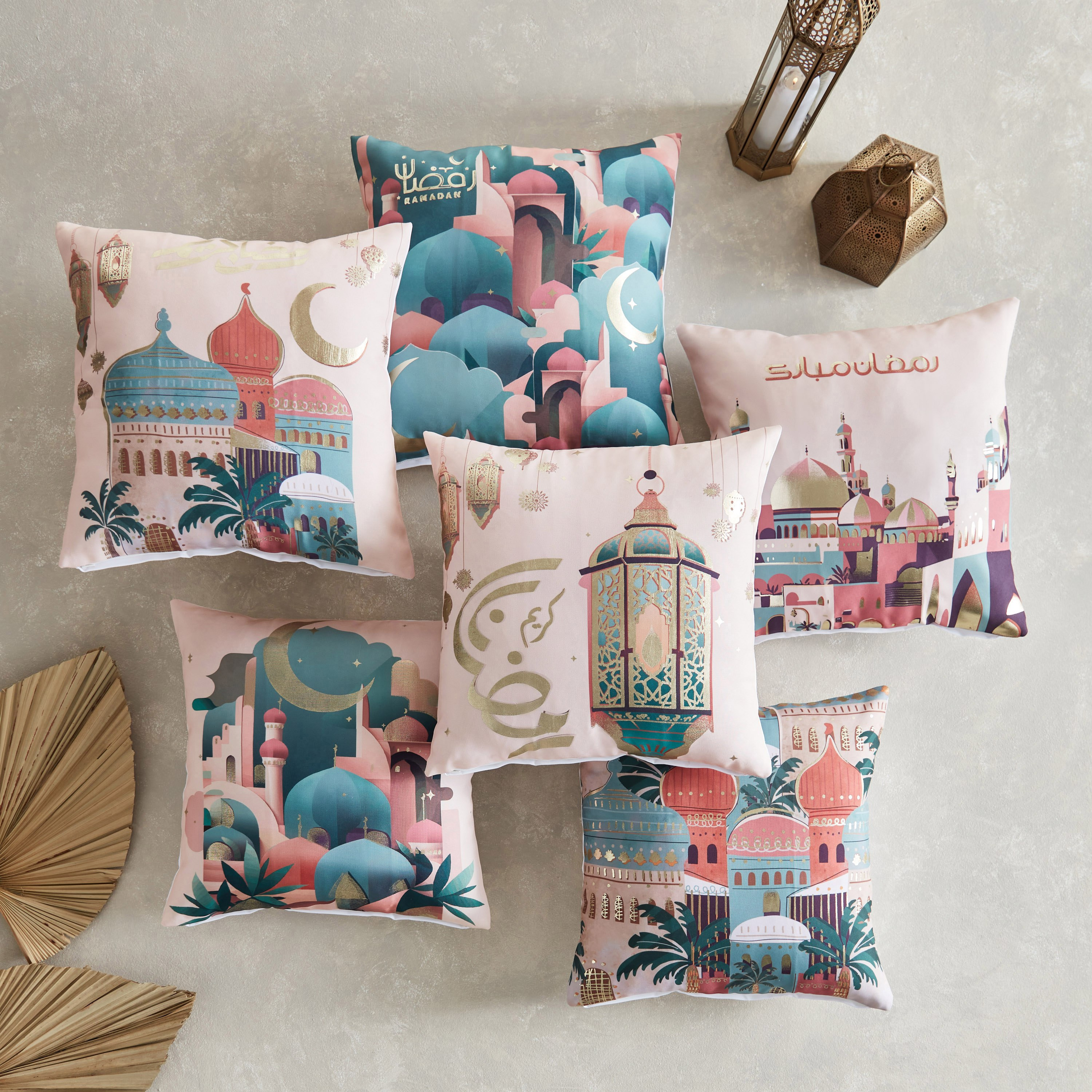 Silky Sheen Blessing Month Digital Printed Cushion Cover - 45x45 cm-hbxhomeware-cushionsandcovers-cushioncovers-image-5