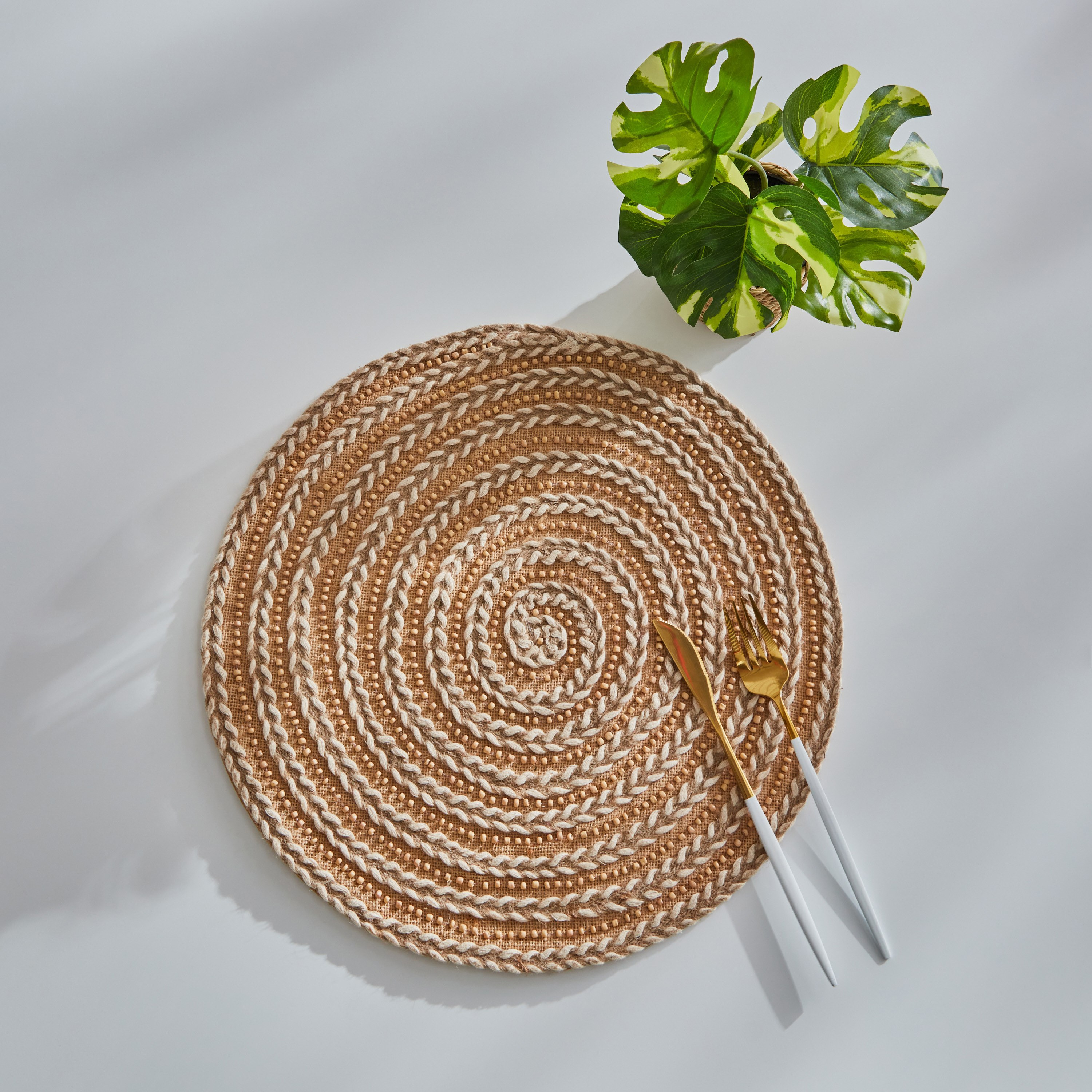 لبادة صحون جوت مضفرة - 38 سم-hbxhomeware-kitchenware-kitchenlinens-image-3