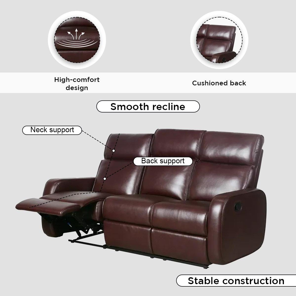 كنبة استرخاء 3 مقاعد من الجلد الصناعي من ديلا-hbxlivingroom-sofasandarmchairs-sofas-image-5