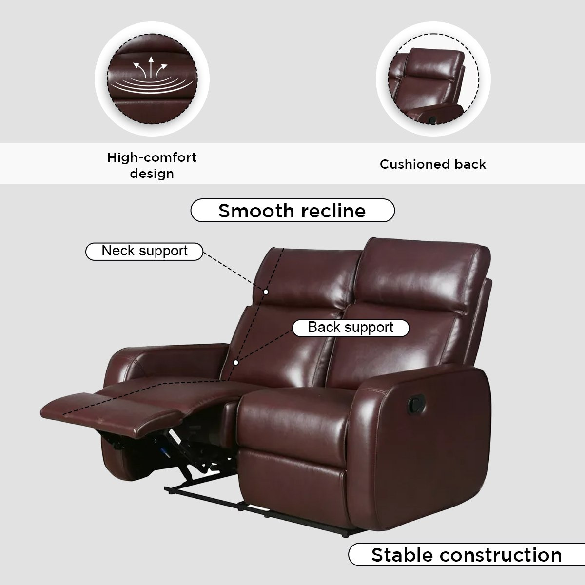 كنبة استرخاء مقعدين من الجلد الصناعي من ديلا-hbxlivingroom-sofasandarmchairs-sofas-image-5