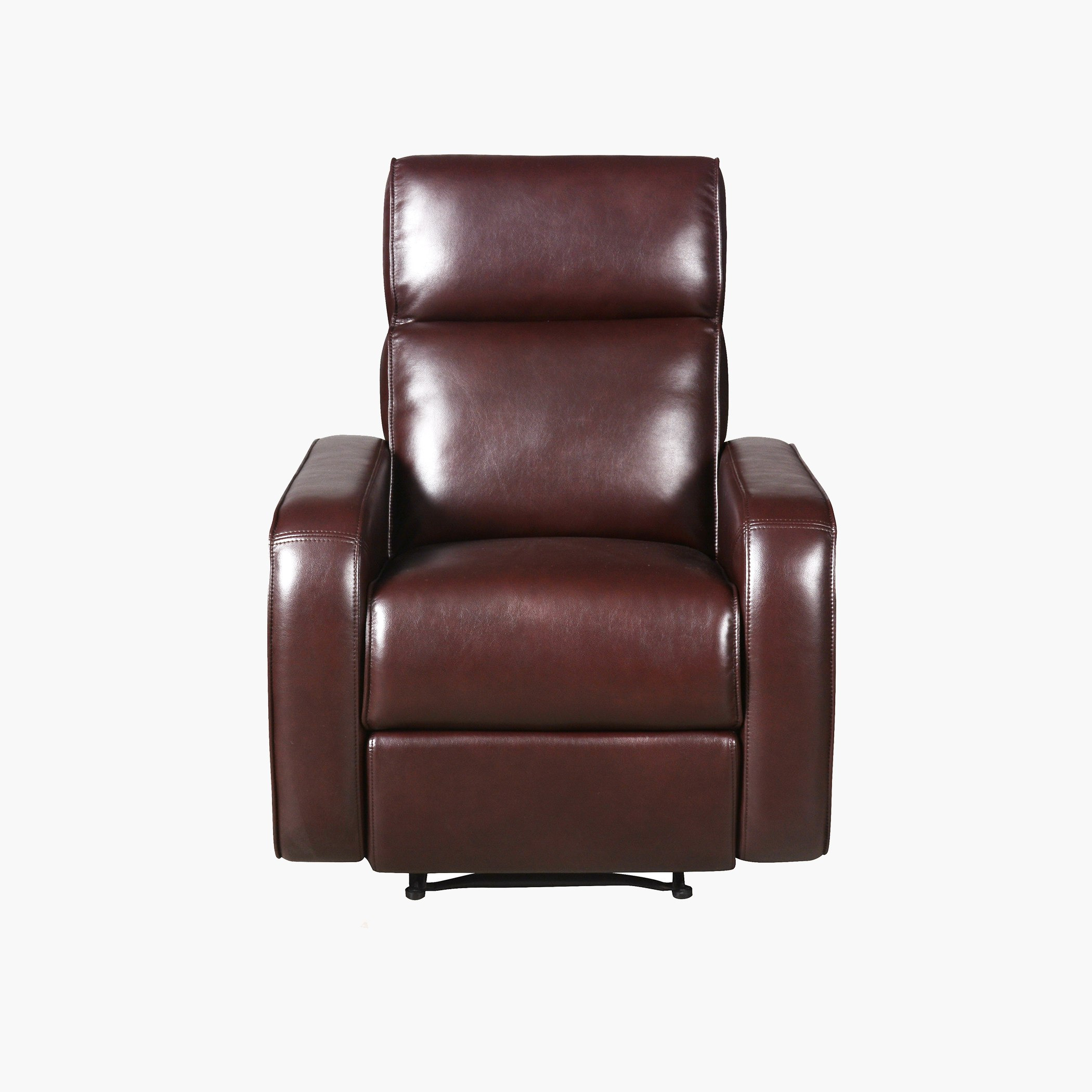كرسي استرخاء بمساند بذراعين من الجلد الصناعي من ديلا-hbxfurniture-sofasandarmchairs-reclinersofas-image-1