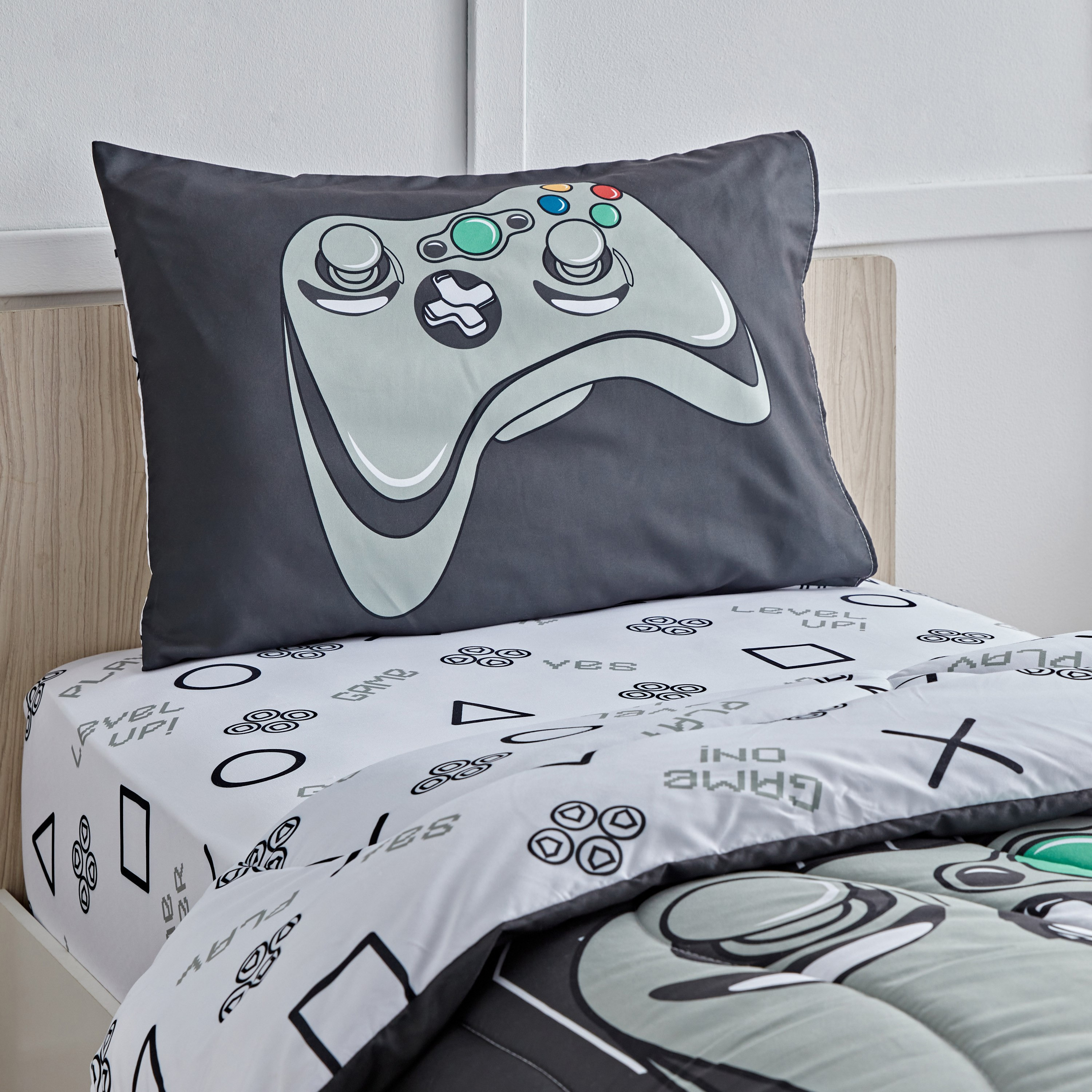 طقم لحاف فردي من الألياف الدقيقة قطعتين من جيمنج - 135x220 سم-hbxhomeware-hbxkidsandyouth-image-4