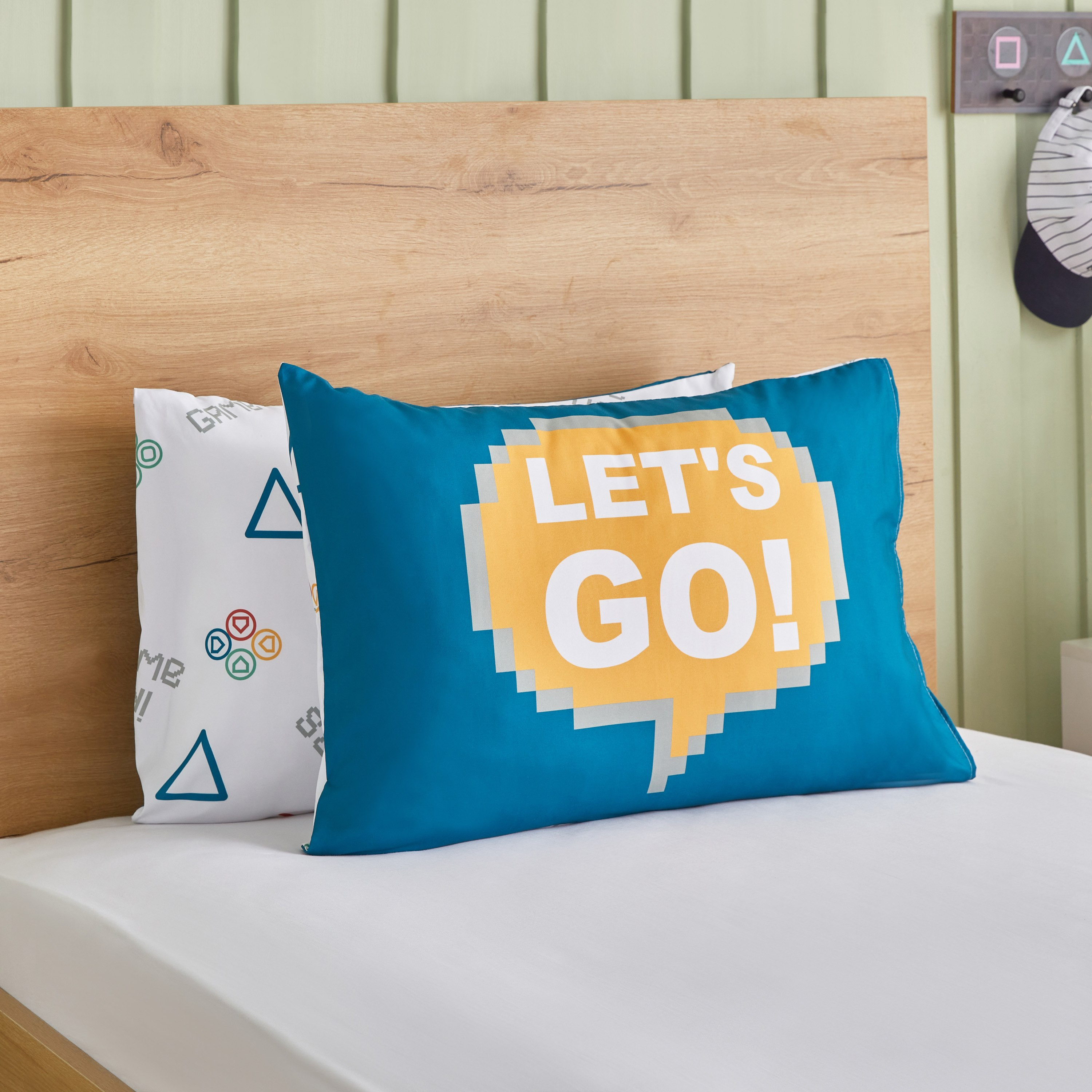 طقم أغطية وسائد مايكروفايبر قطعتين من ستارت بلاي من جيمنج - 50x75 سم-hbxhomeware-hbxkidsandyouth-image-1