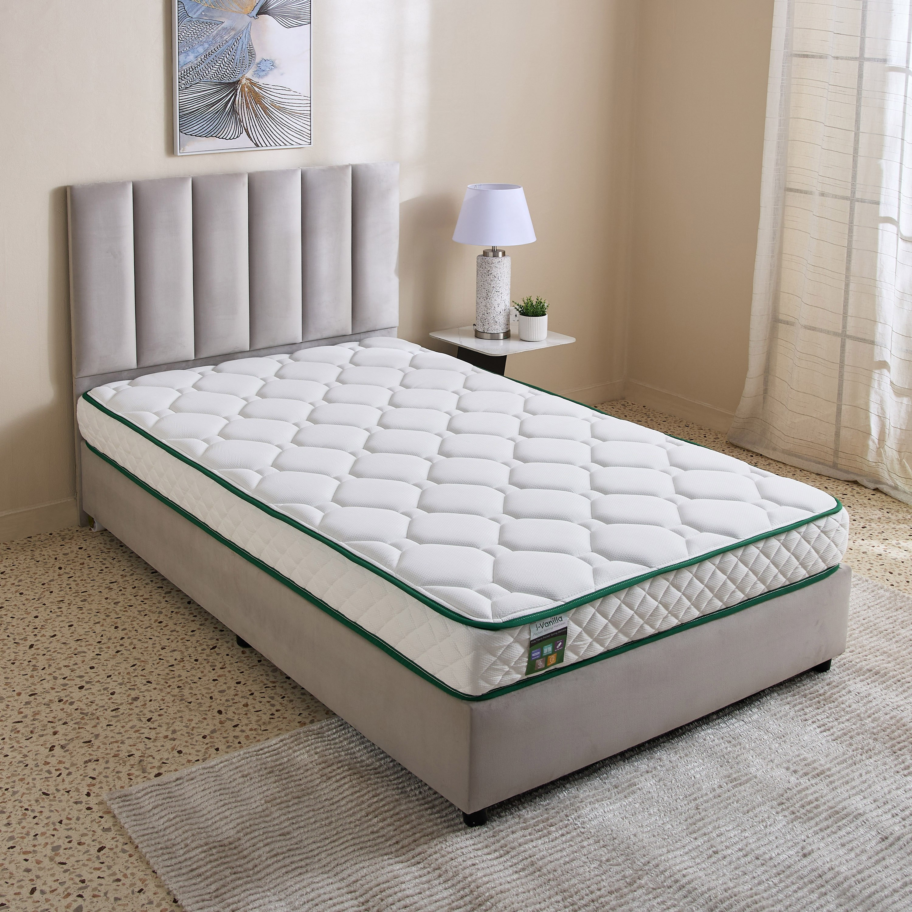 مرتبة توين بنوابض جيبية للأطفال من سليب إيز آي فانيلا - 120x200x20 سم-hbxfurniture-mattresses-twin-image-3