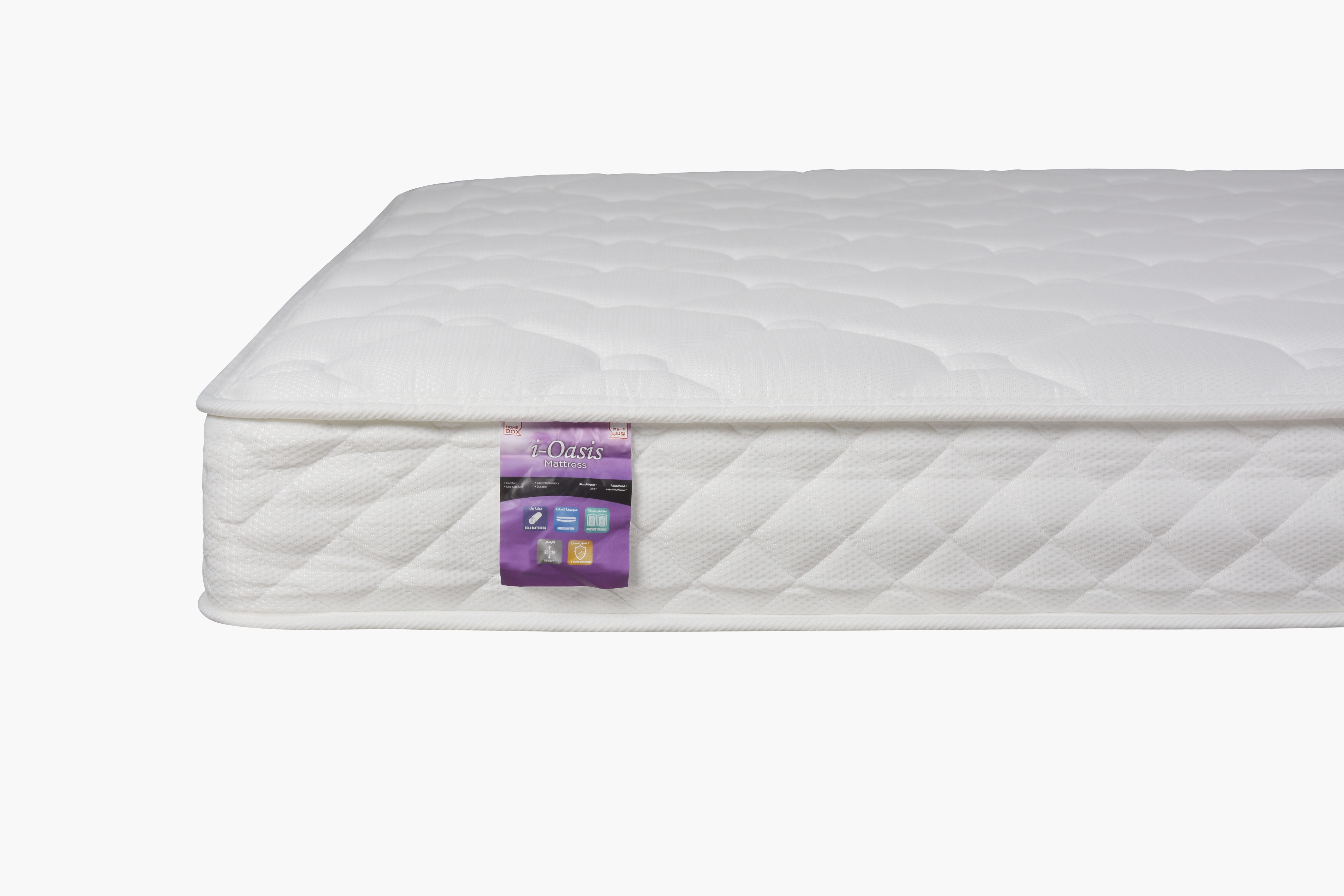 SleepEase iOasis 3 Zone Pocket Spring Queen Mattress - 160x200x20 cm-hbxbedroom-mattresses-queen-image-20