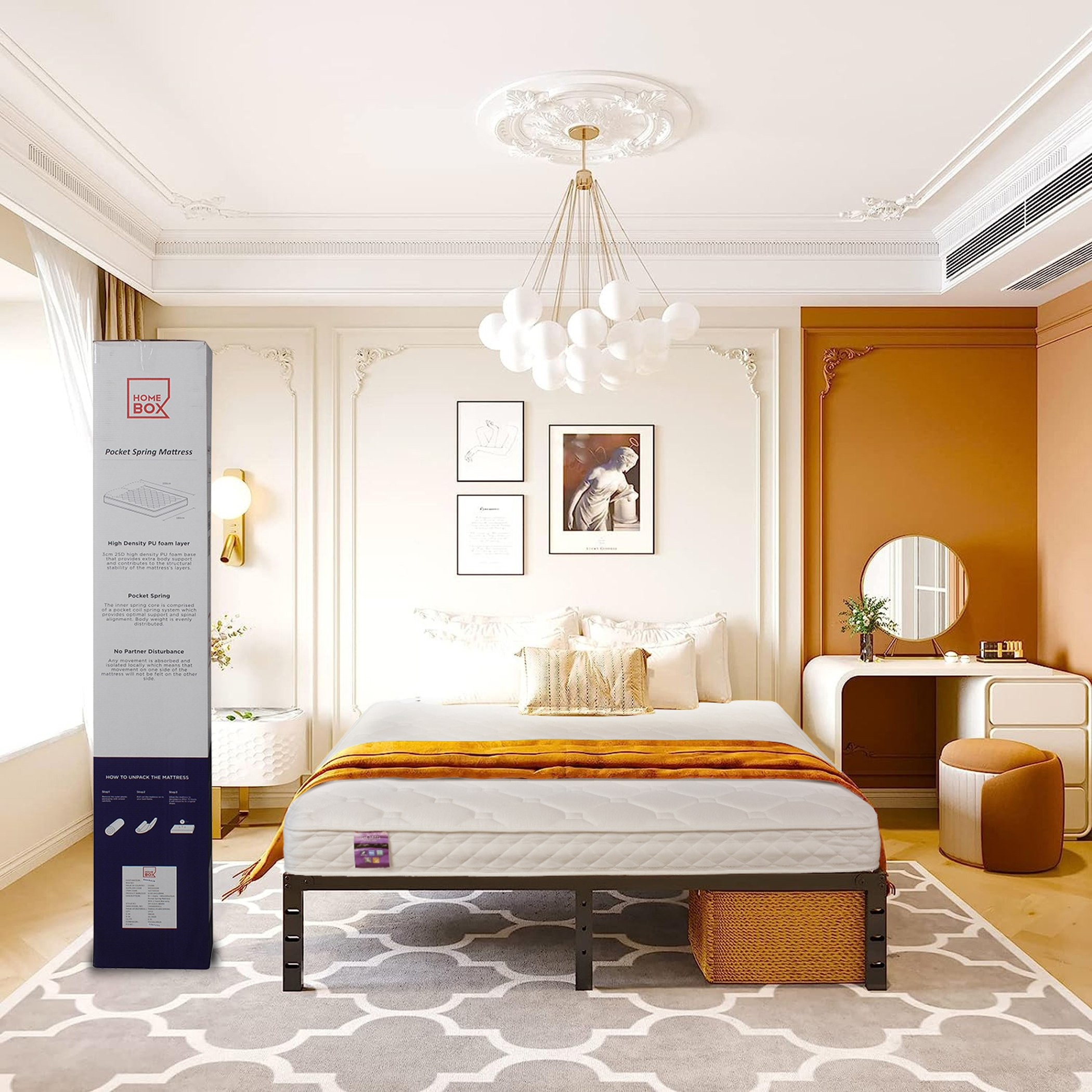 SleepEase iOasis 3 Zone Pocket Spring Queen Mattress - 160x200x20 cm-hbxbedroom-mattresses-queen-image-10