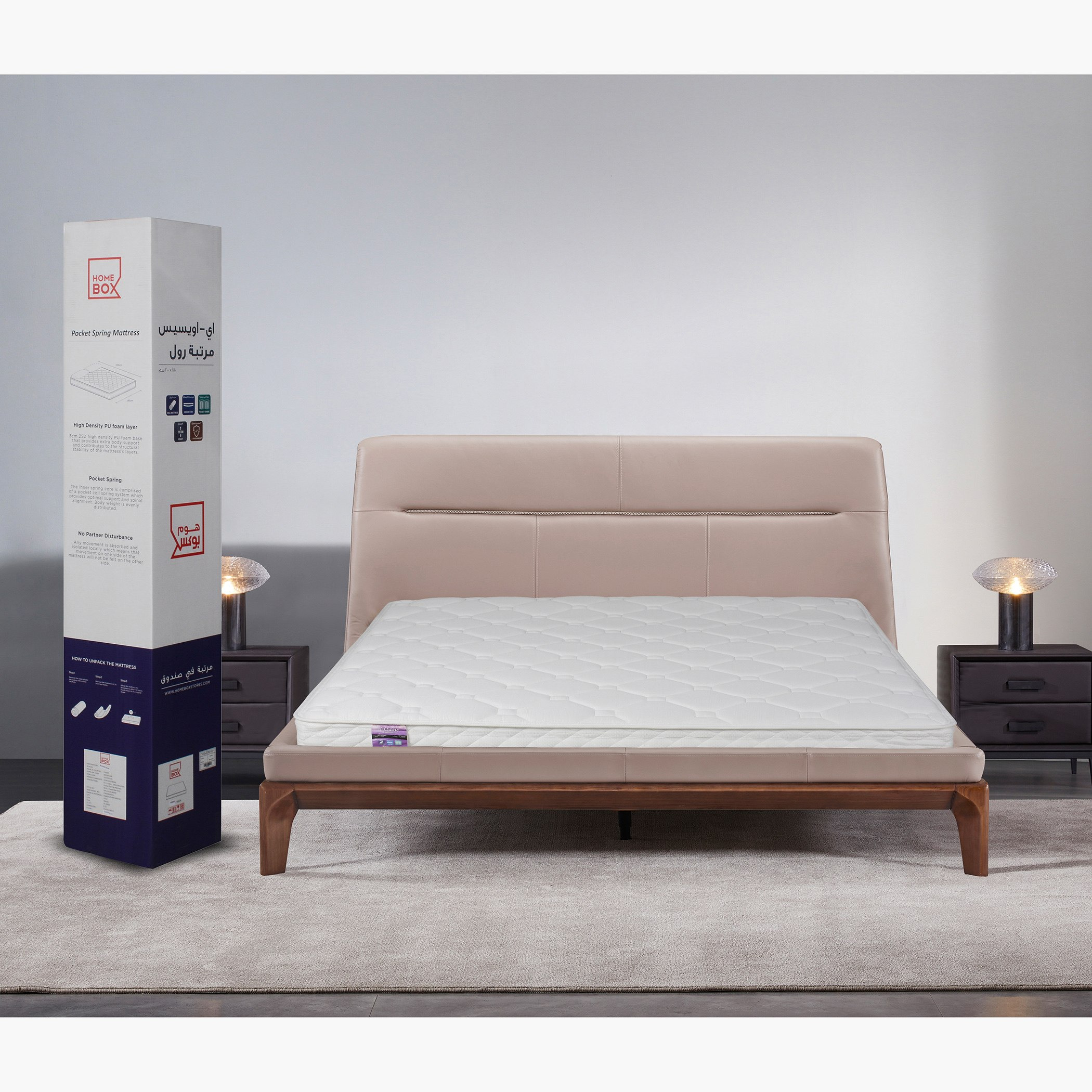 SleepEase iOasis 3 Zone Pocket Spring Queen Mattress - 160x200x20 cm-hbxbedroom-mattresses-queen-image-14