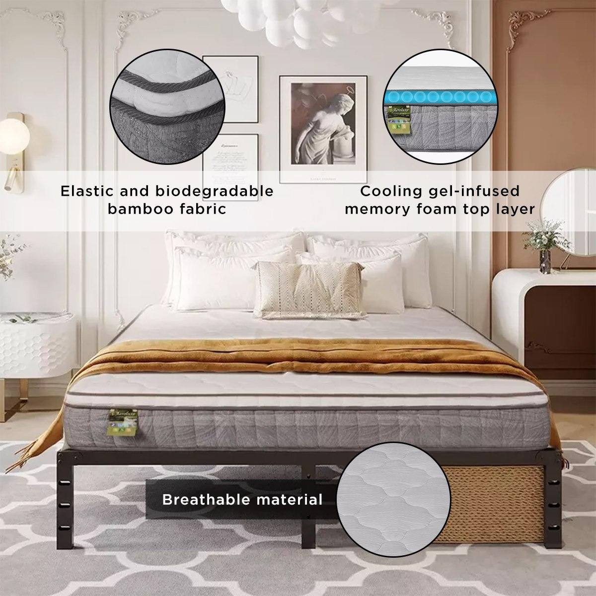 Buy SleepLuxe iAeroluxe Cool Gel Infused 3 Zone Pocket