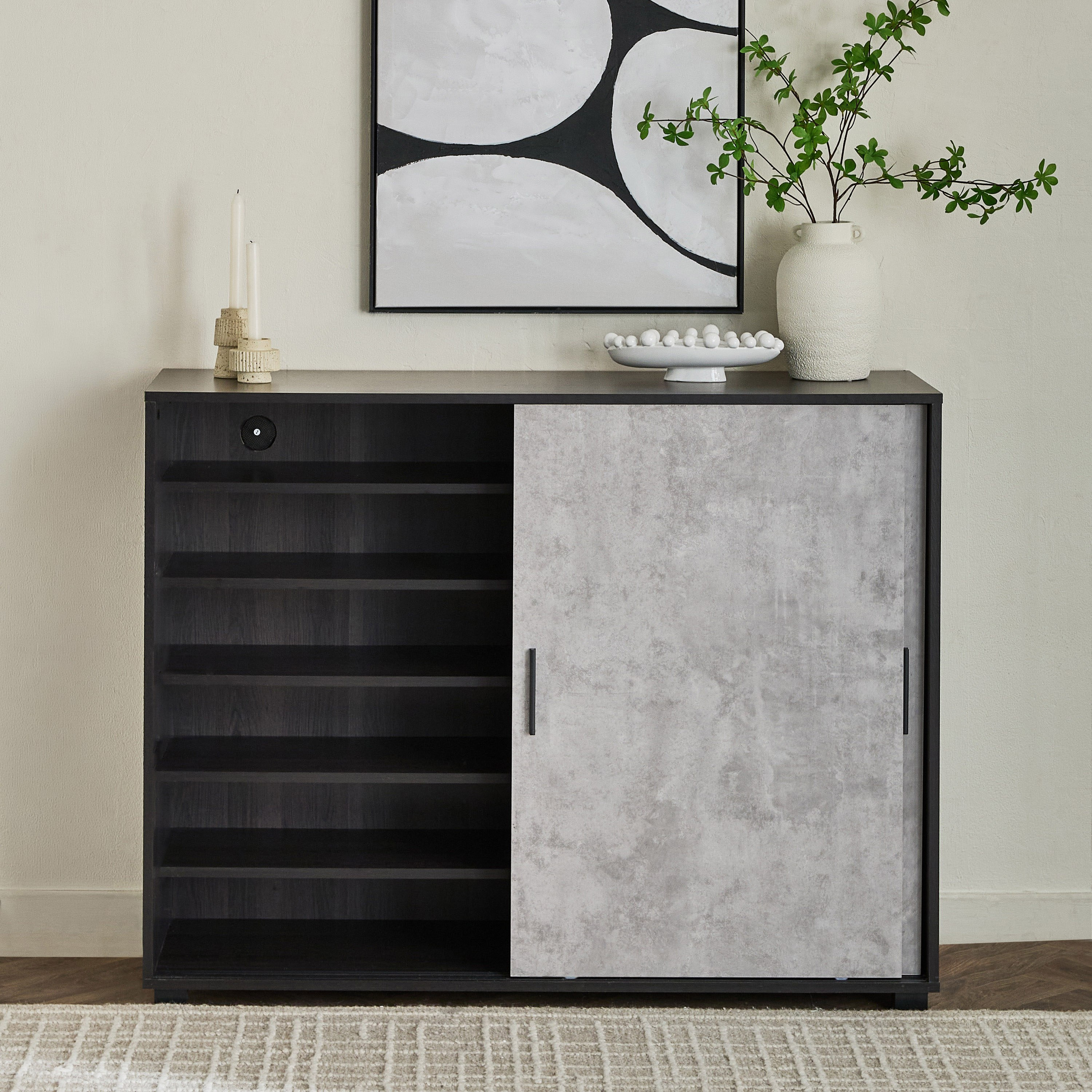 Capri 24-Pair Sliding Door Shoe Cabinet-hbxbedroom-shoecabinetsandracks-image-3