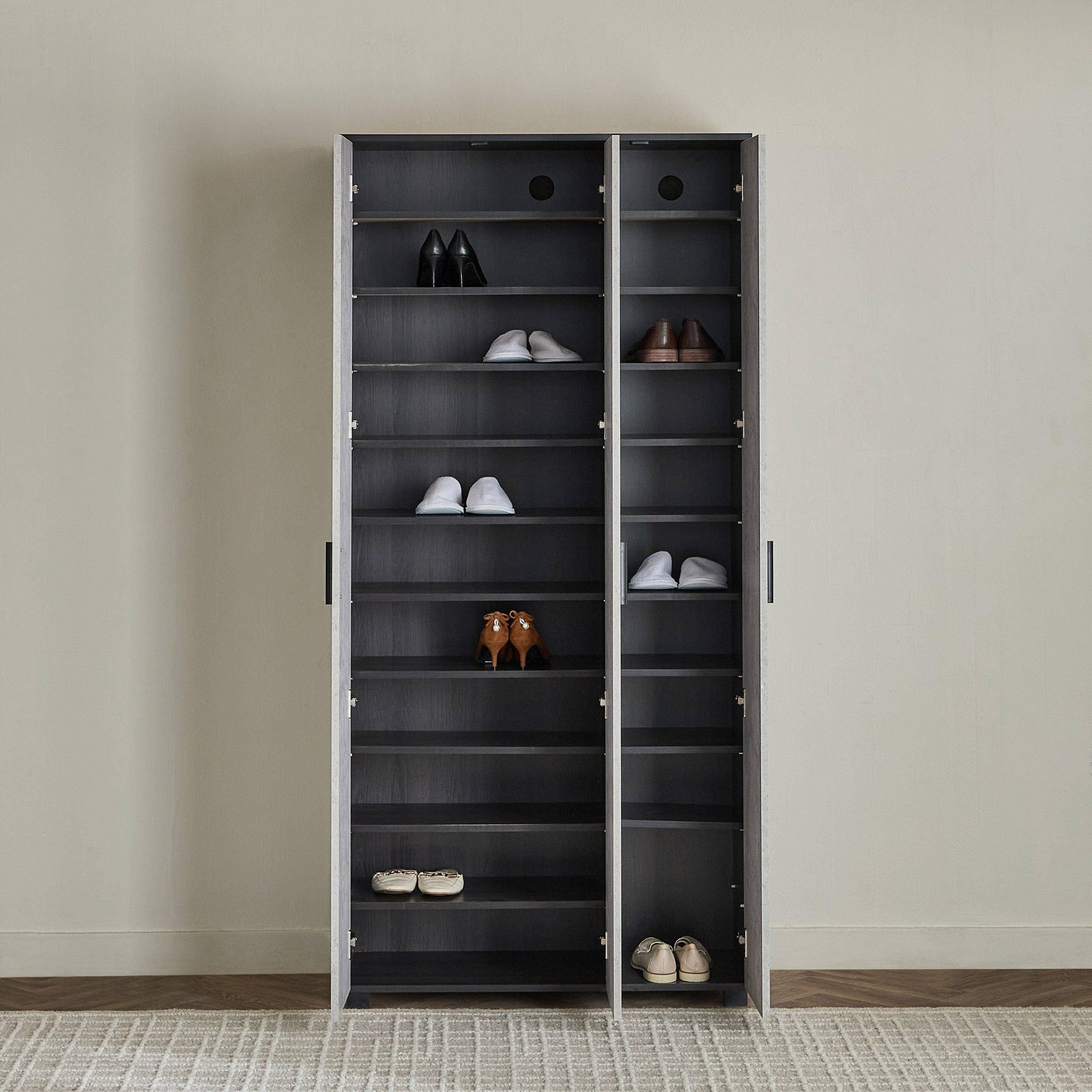 خزانة أحذية طويلة 3 أدراج لـ 44 زوجا من كابري-hbxbedroom-shoecabinetsandracks-image-3