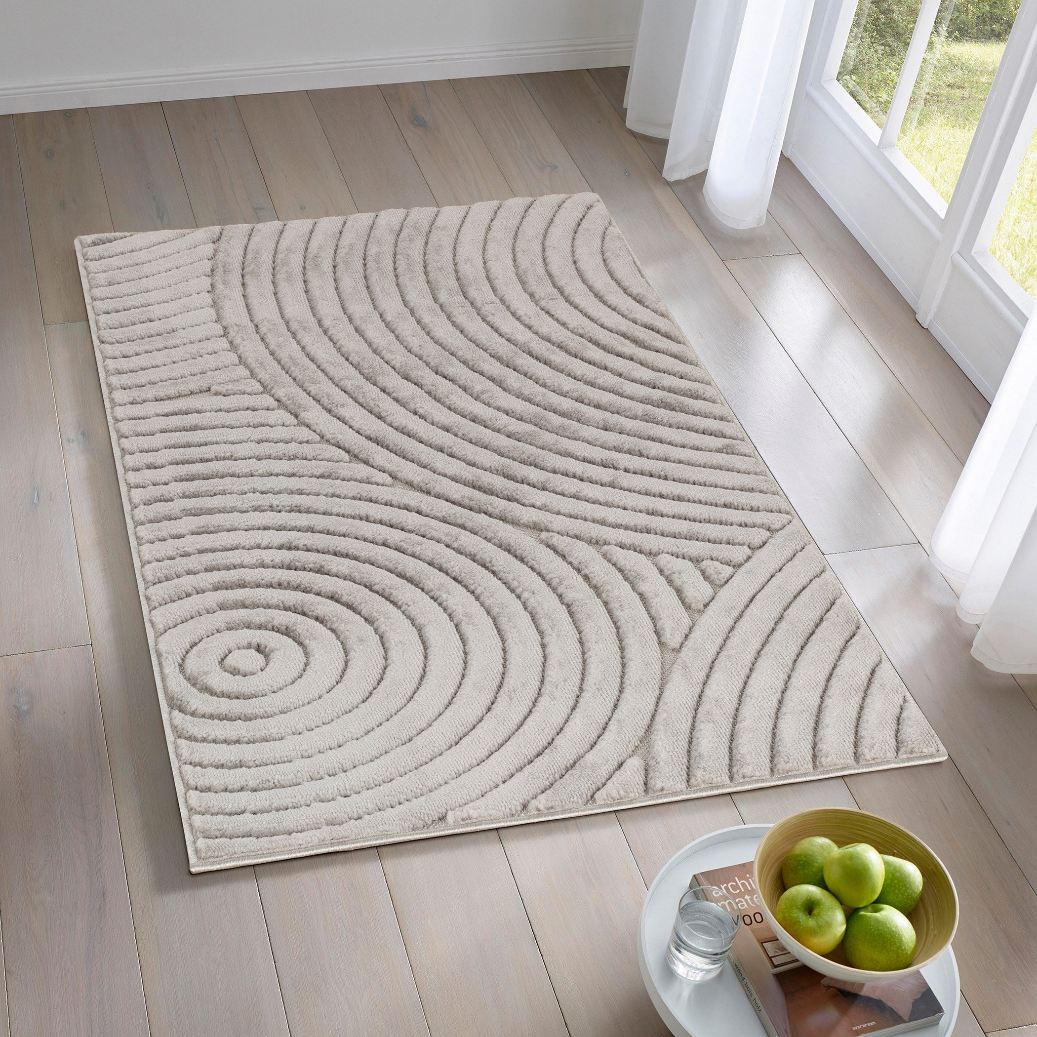 Gleem Zeba Anti-Skid Polypropylene Rug - 80x150 cm-hbxdecorandfurnishings-floorcoverings-rugs-image-1