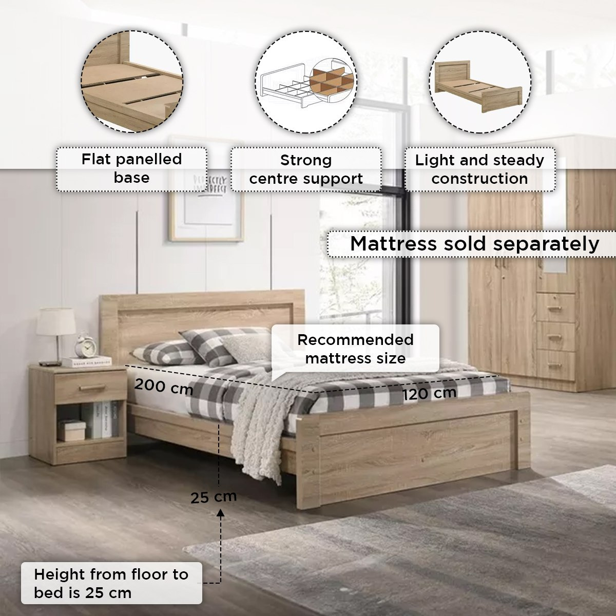 سرير توين إن إكس تي من كوبر - 120x200 سم-hbxbedroom-bedsandbedsets-beds-twin-image-5
