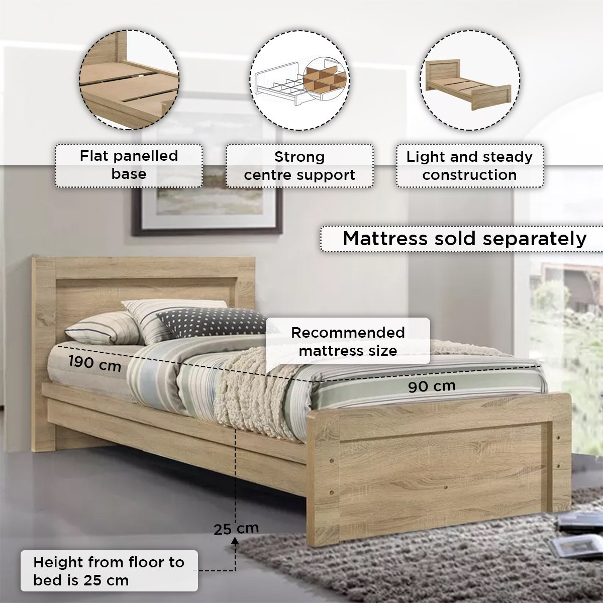 سرير فردي إن إكس تي من كوبر - 90x190 سم-hbxfurniture-bedsandbedsets-beds-single-image-5