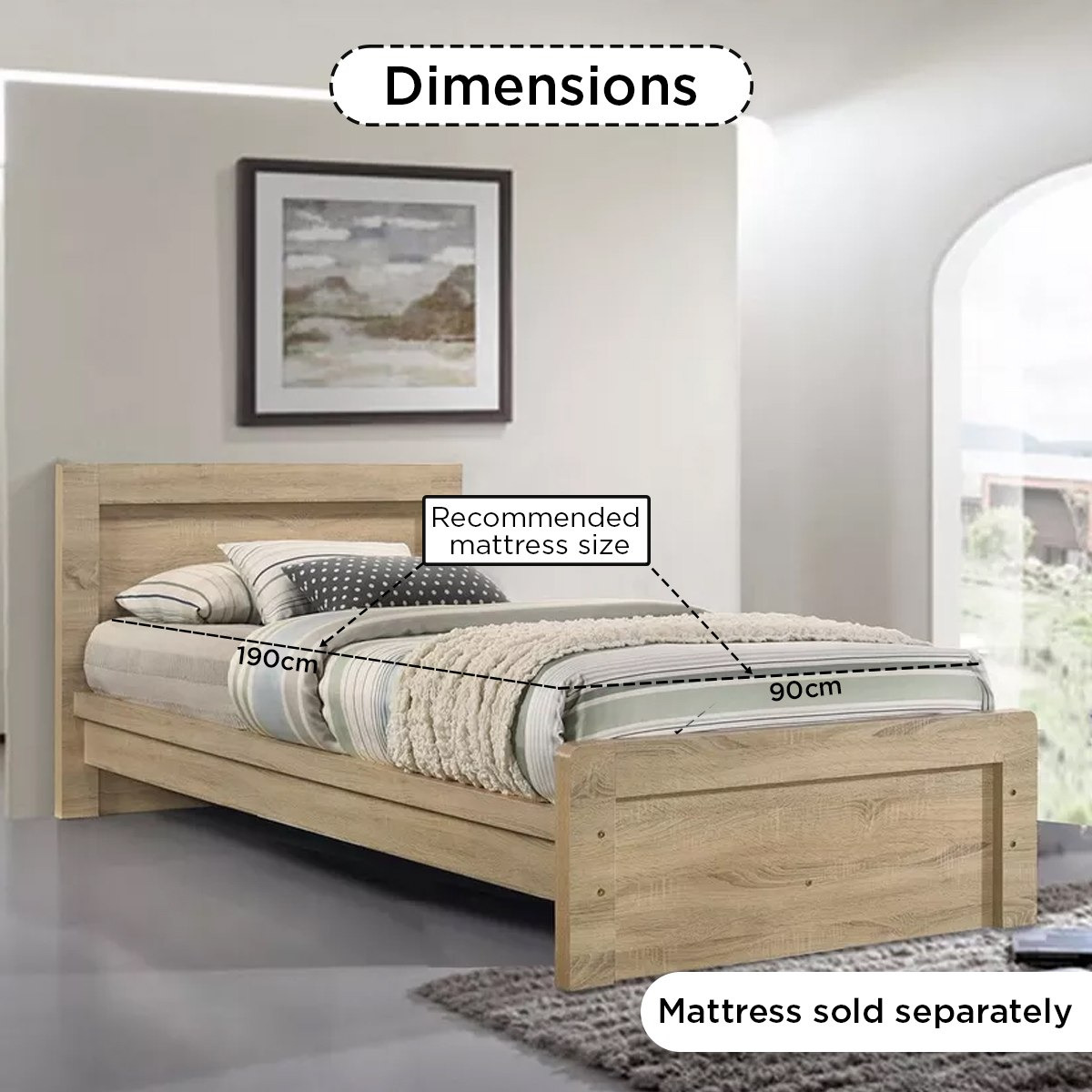 سرير فردي إن إكس تي من كوبر - 90x190 سم-hbxfurniture-bedsandbedsets-beds-single-image-6