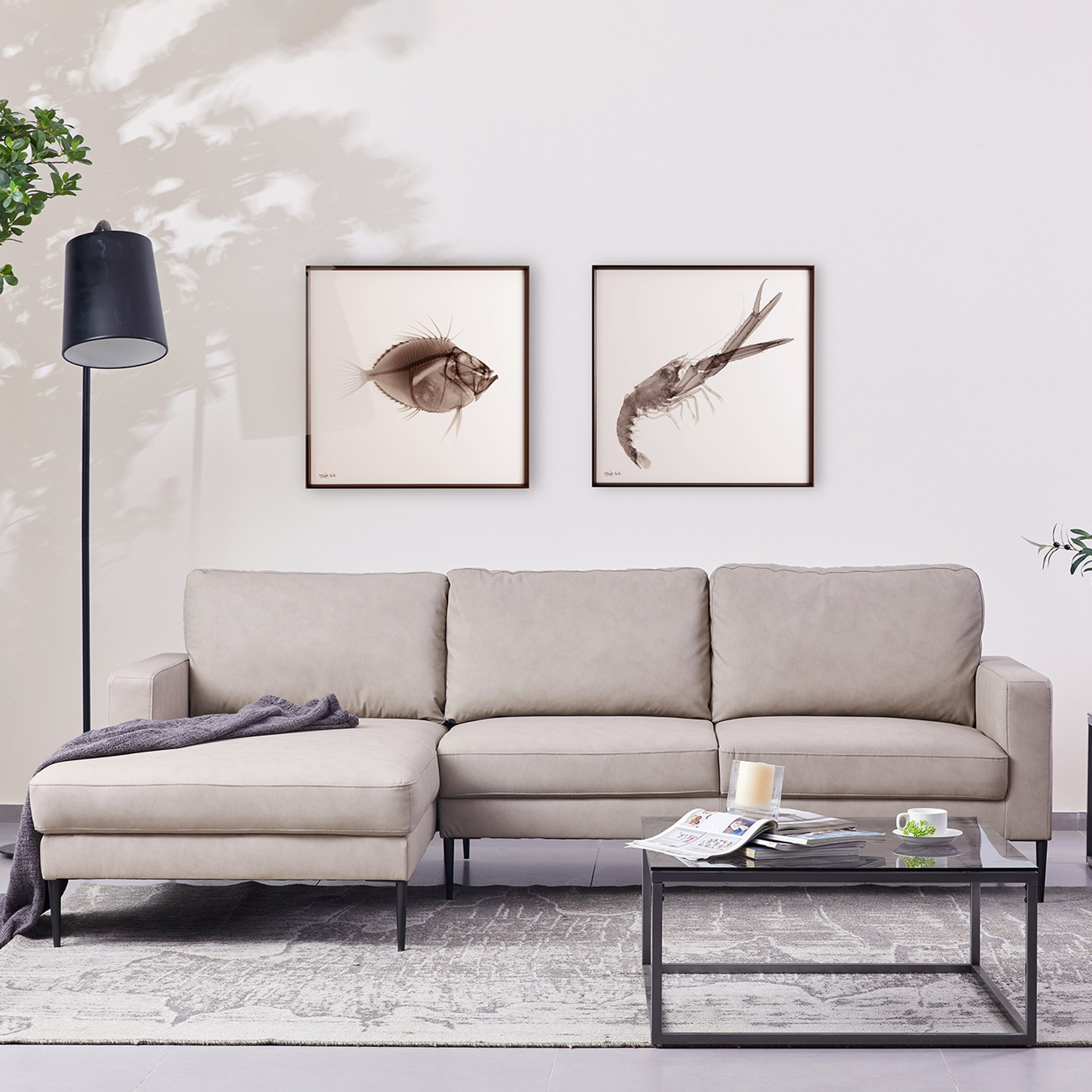 كنبة ركنية يسار 3 مقاعد بقماش صديق للحيوانات الأليفة من ستوكهولم-hbxlivingroom-sofasandarmchairs-cornersofas-image-1