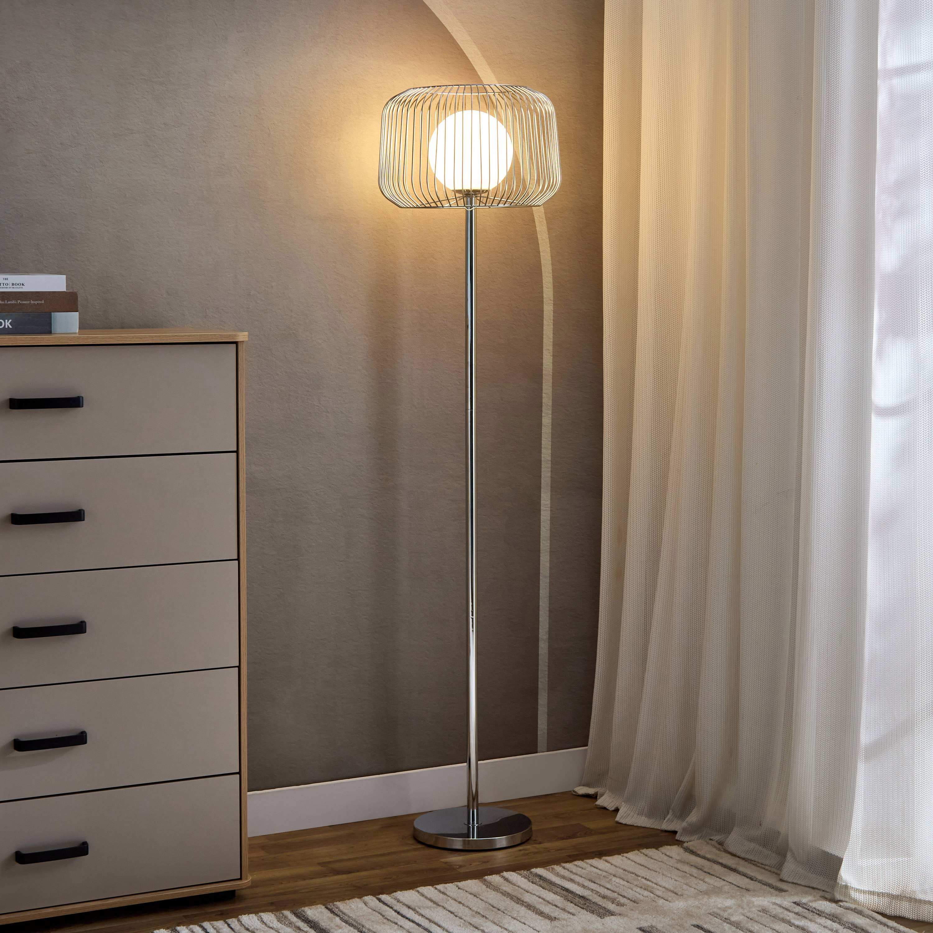 مصباح أرضية معدن بغطاء معدن من جافيل- 162 سم-hbxhomeware-hbxdecorandfurnishings-image-2
