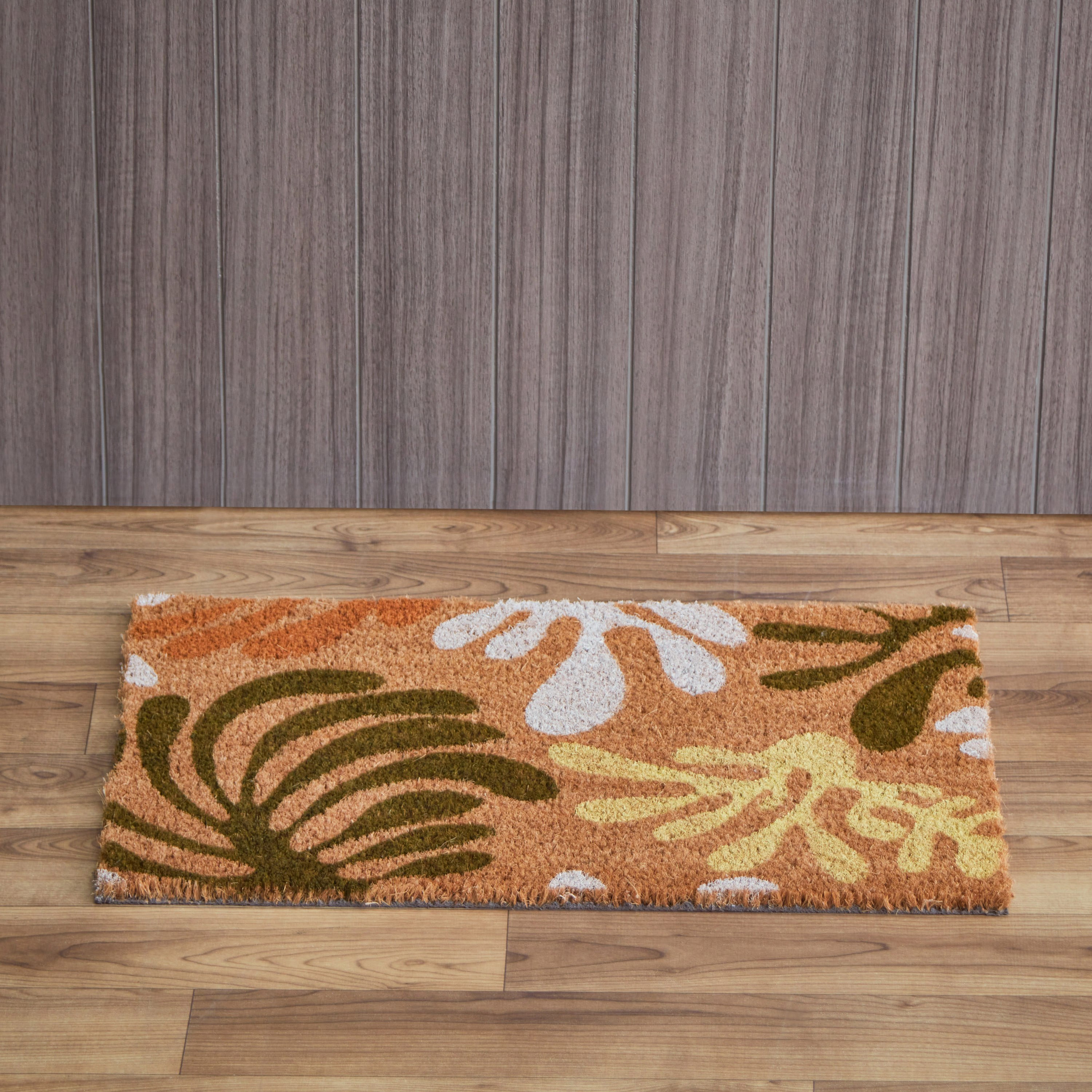 سجادة باب من ألياف جوز الهند بظهر لاتكس وطبعات - 40x60 سم-hbxhomeware-hbxlivingroom-image-2