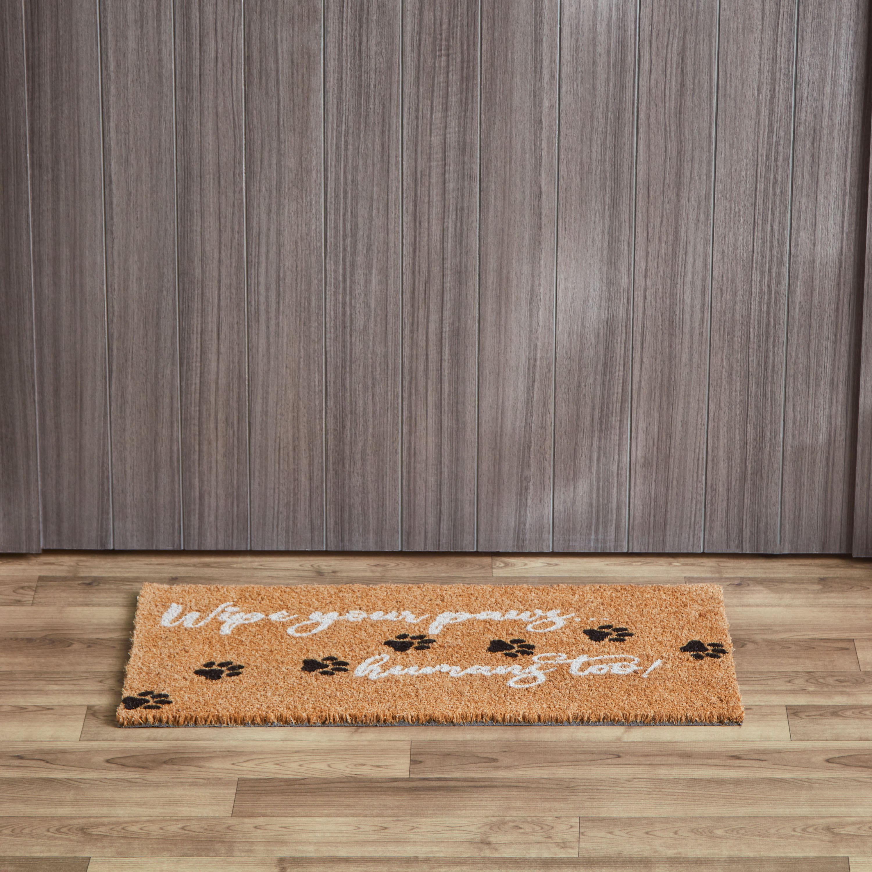 سجادة باب من ألياف جوز الهند بظهر لاتكس وطبعات - 40x75 سم-hbxhomeware-hbxlivingroom-image-2