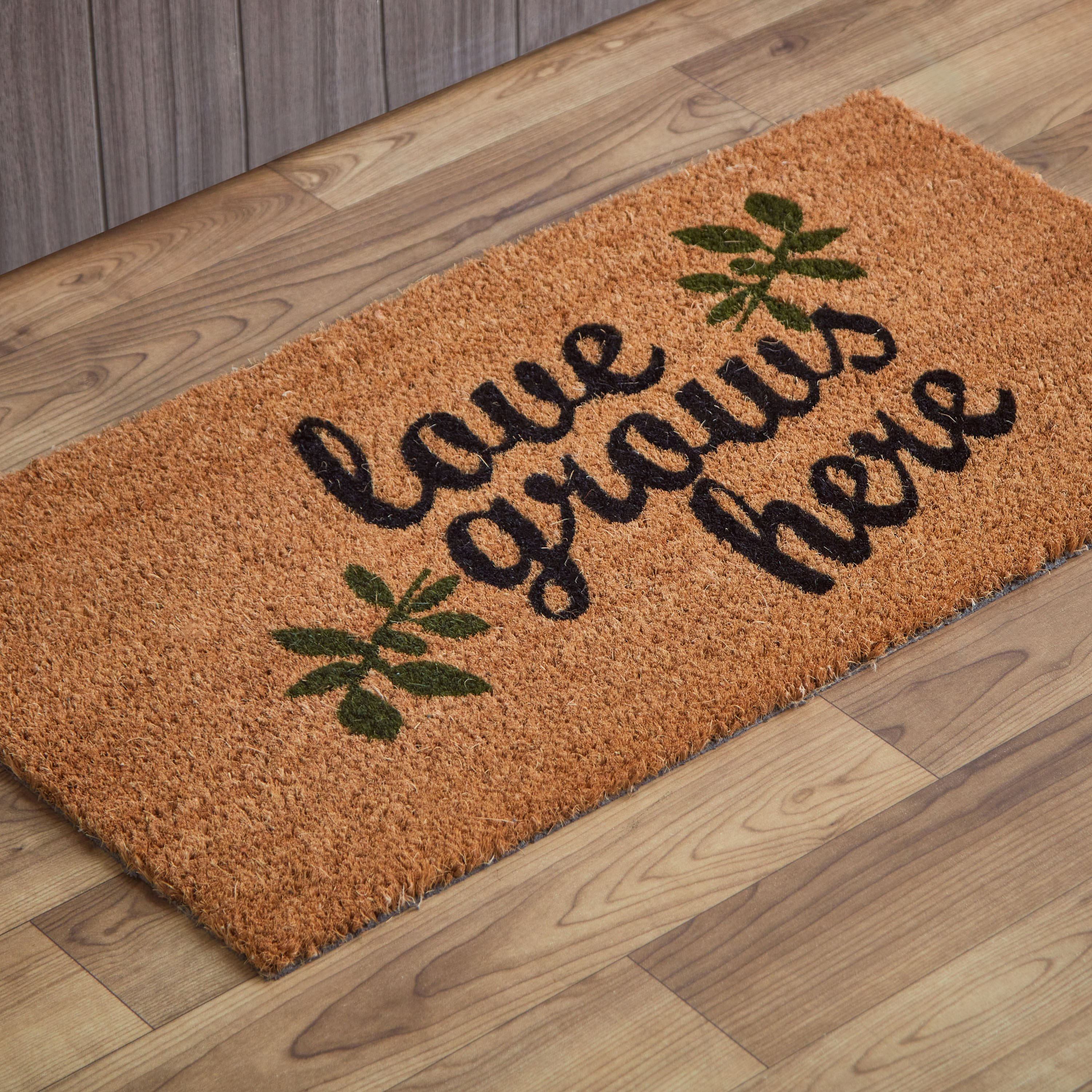 سجادة باب من ألياف جوز الهند بظهر لاتكس وطبعات - 40x75 سم-hbxhomeware-hbxlivingroom-image-3