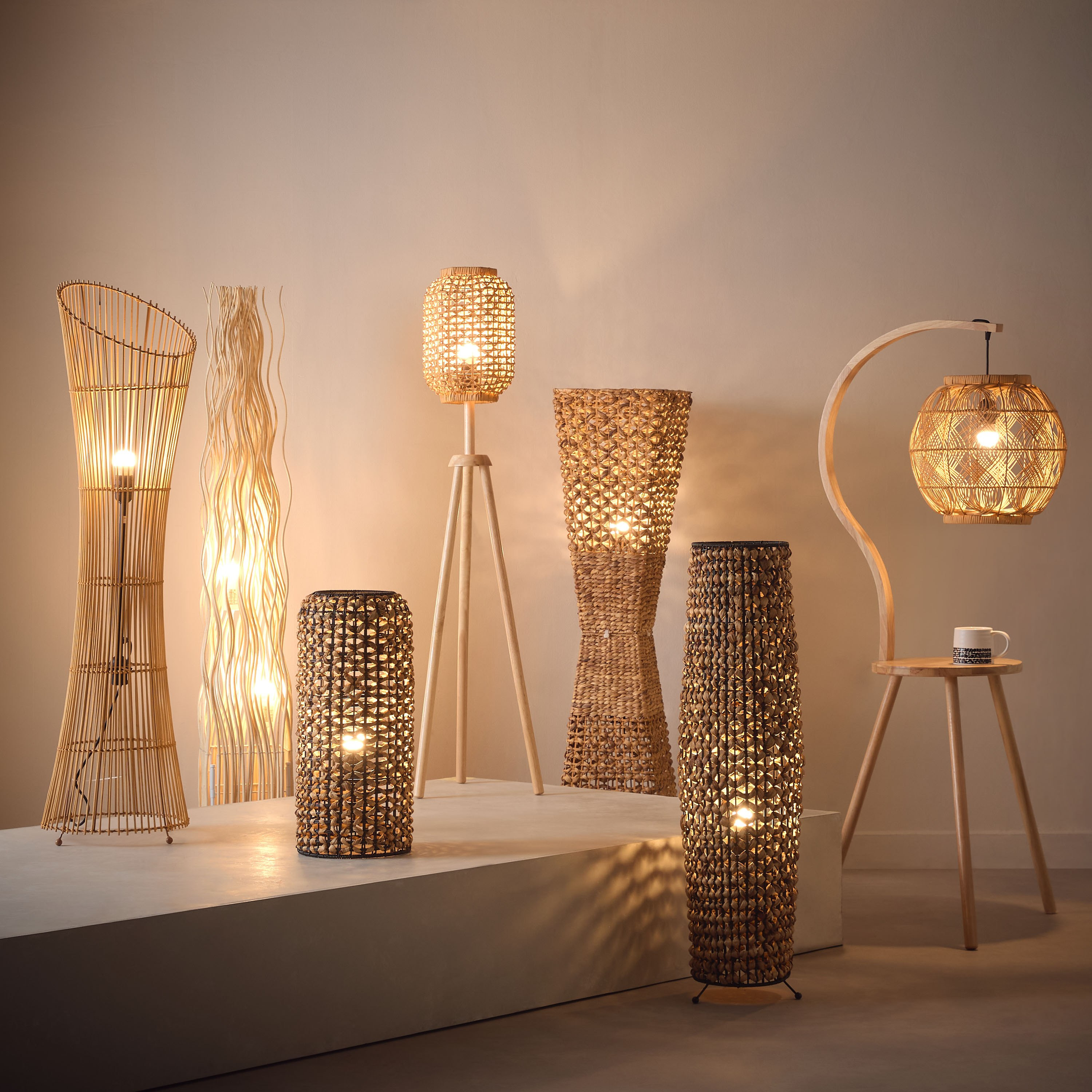 Seagrass floor lamp hotsell