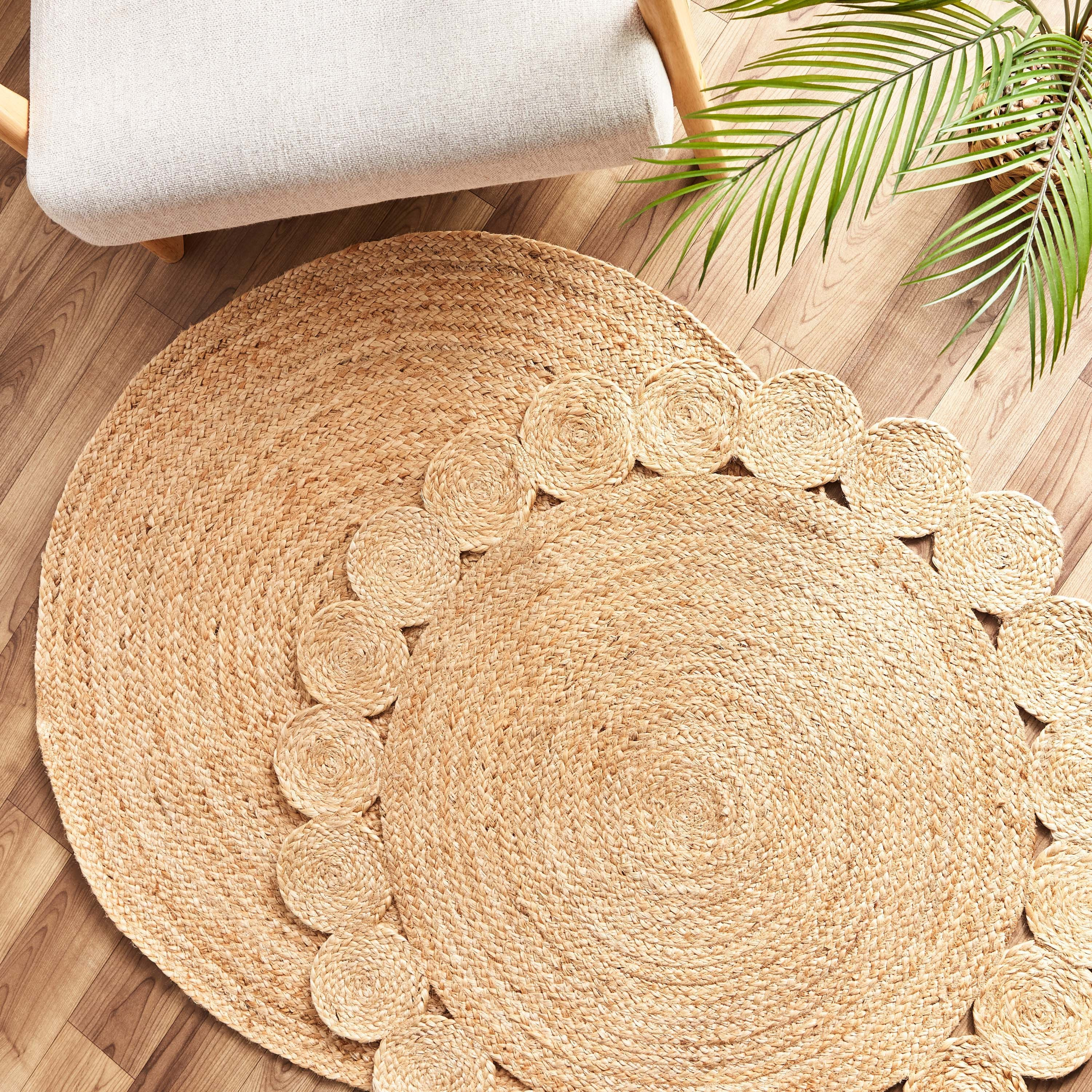 Natura Tapis Round Hand Braided Jute Rug- 90 cm-hbxdecorandfurnishings-floorcoverings-rugs-image-5