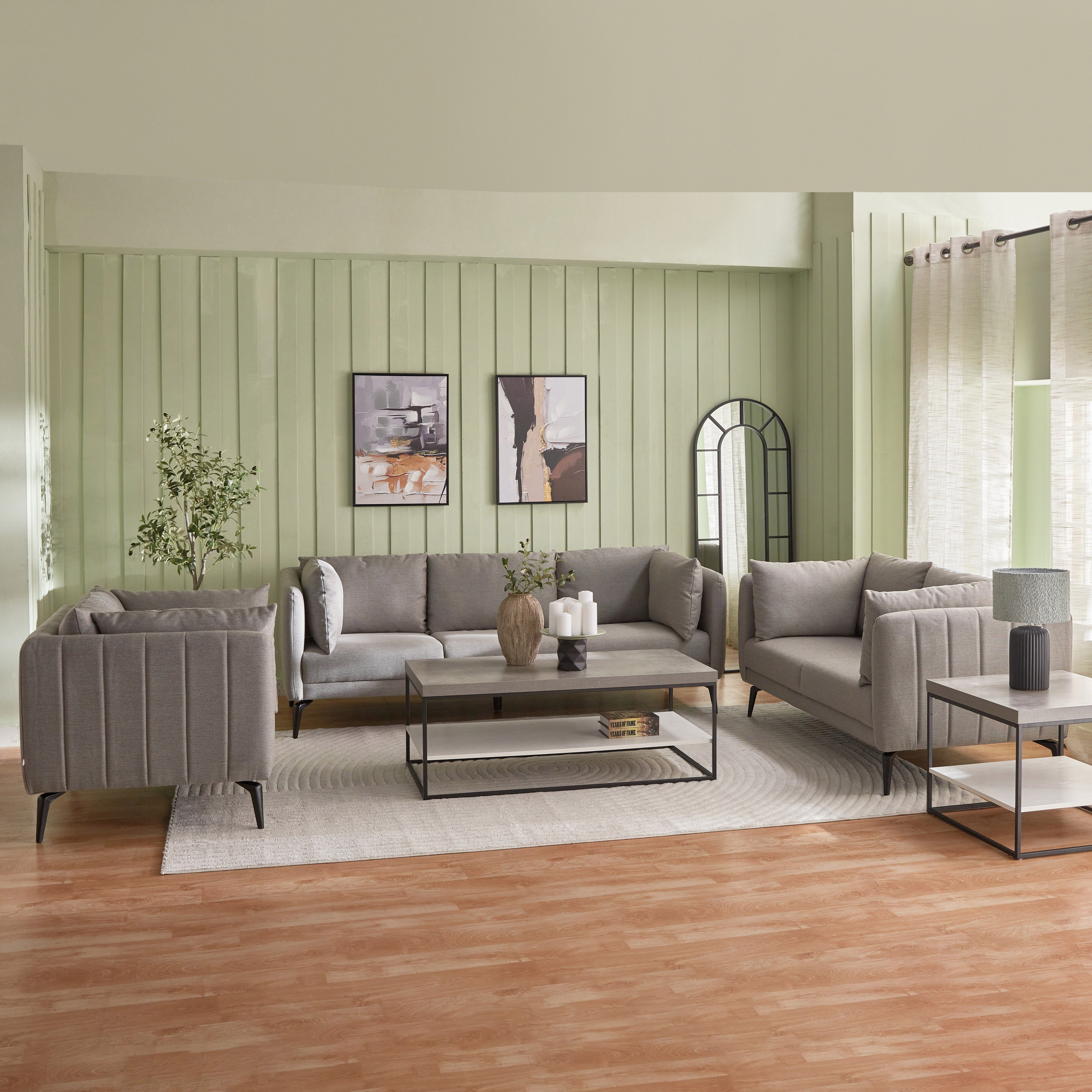 مقعد قماش بمساند ذراعين مع وسادتين من هاربر-hbxlivingroom-sofasandarmchairs-sofas-image-9