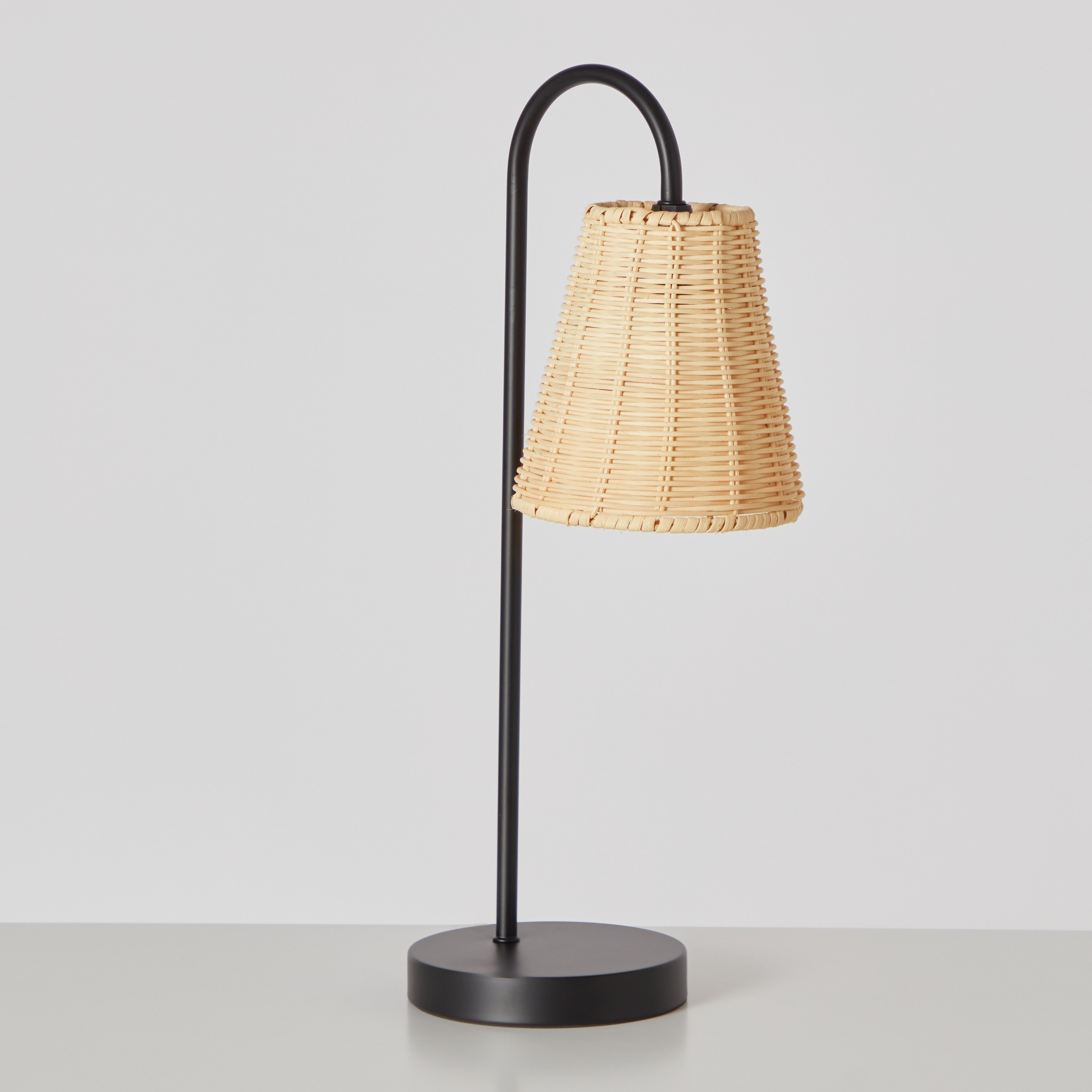 Caspian Metal Rattan Table Lamp - 24x15x51 cm-hbxlivingroom-lighting-tablelamps-image-6