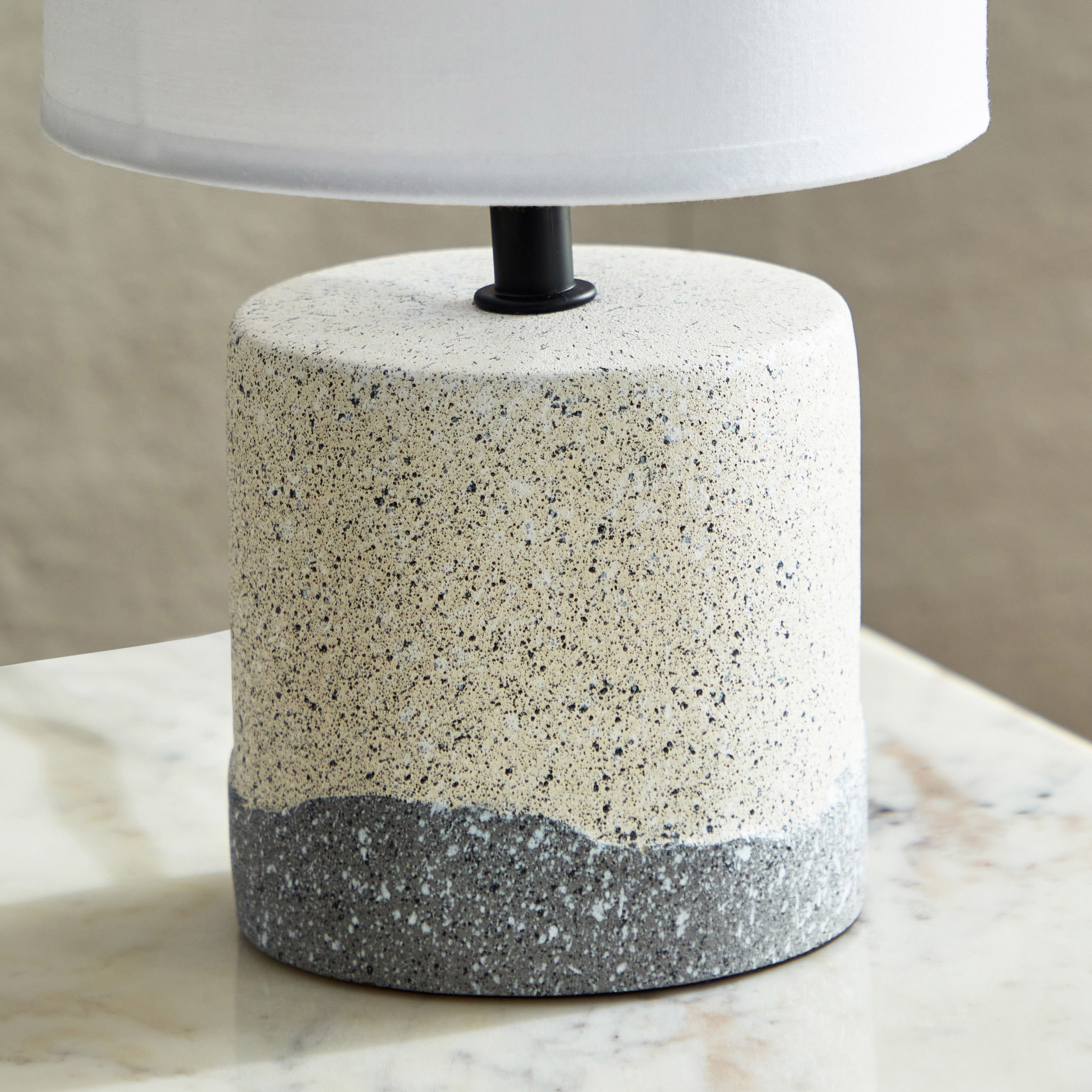 Concrete desk store lamp