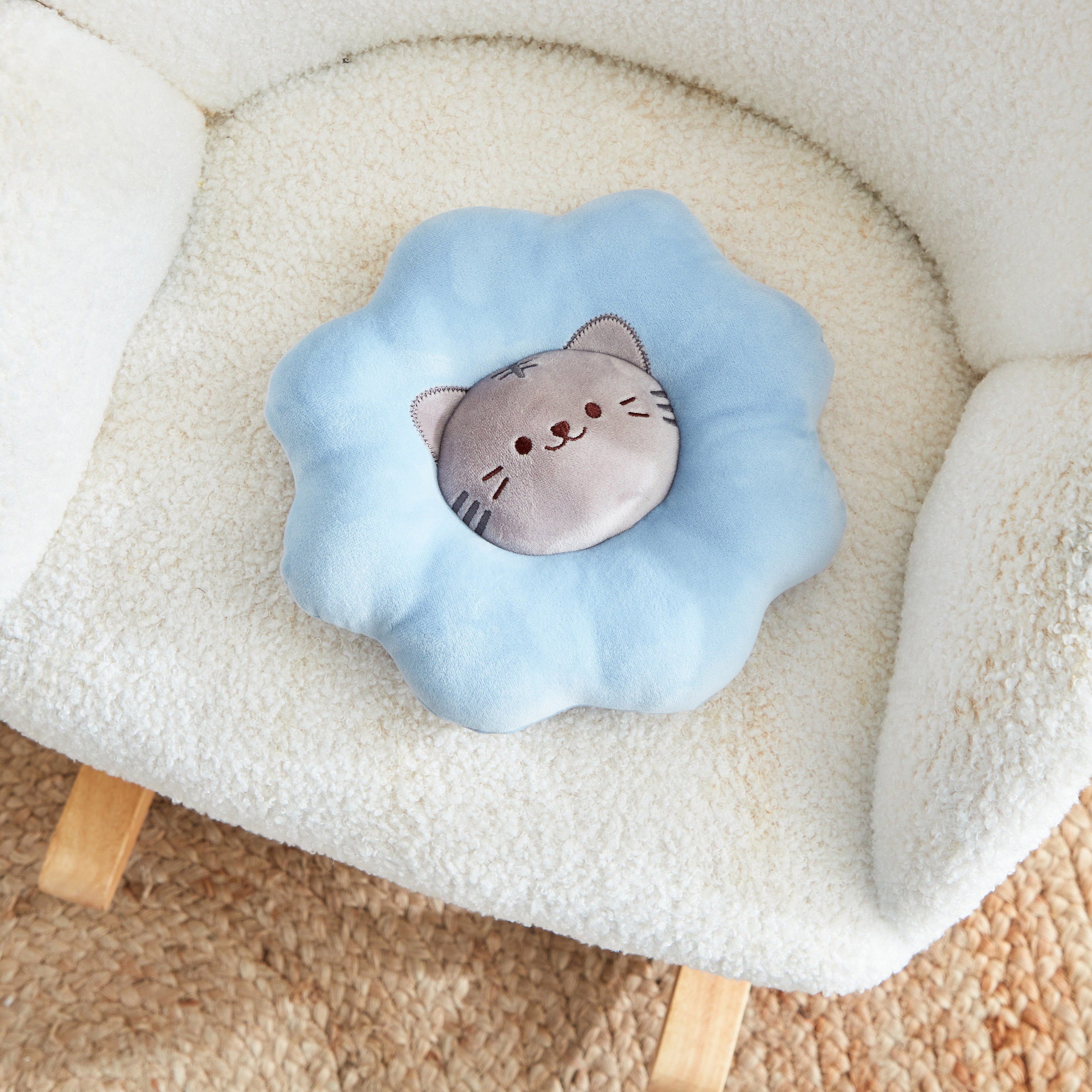 وسادة على شكل زهرة وقطة من بلاي لاند سينتور - 20x23 سم-hbxhomeware-hbxkidsandyouth-image-4