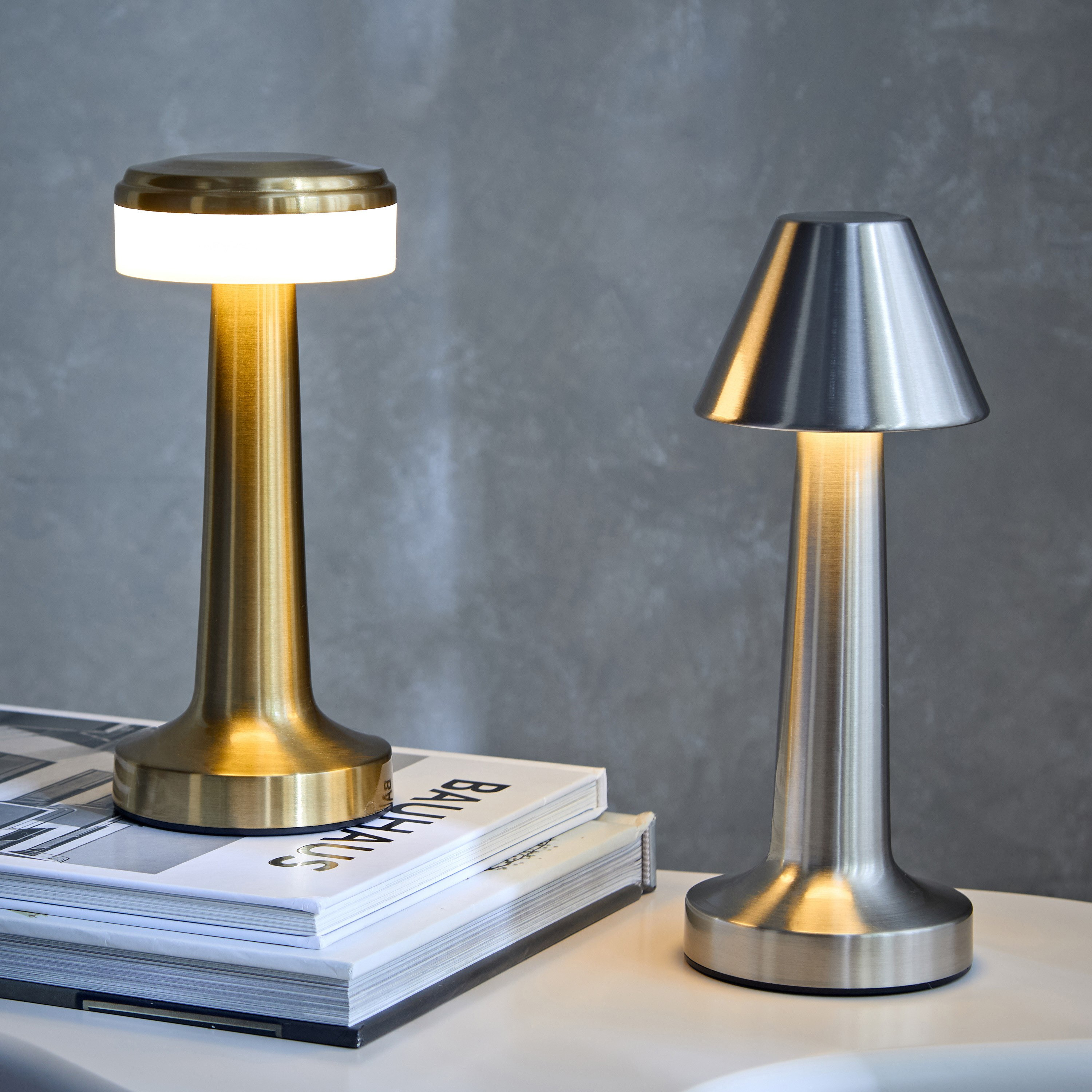 مصباح مكتبي إل إي دي معدني يعمل باللمس من ماريشا - 9x21 سم-hbxlivingroom-lighting-tablelamps-image-5