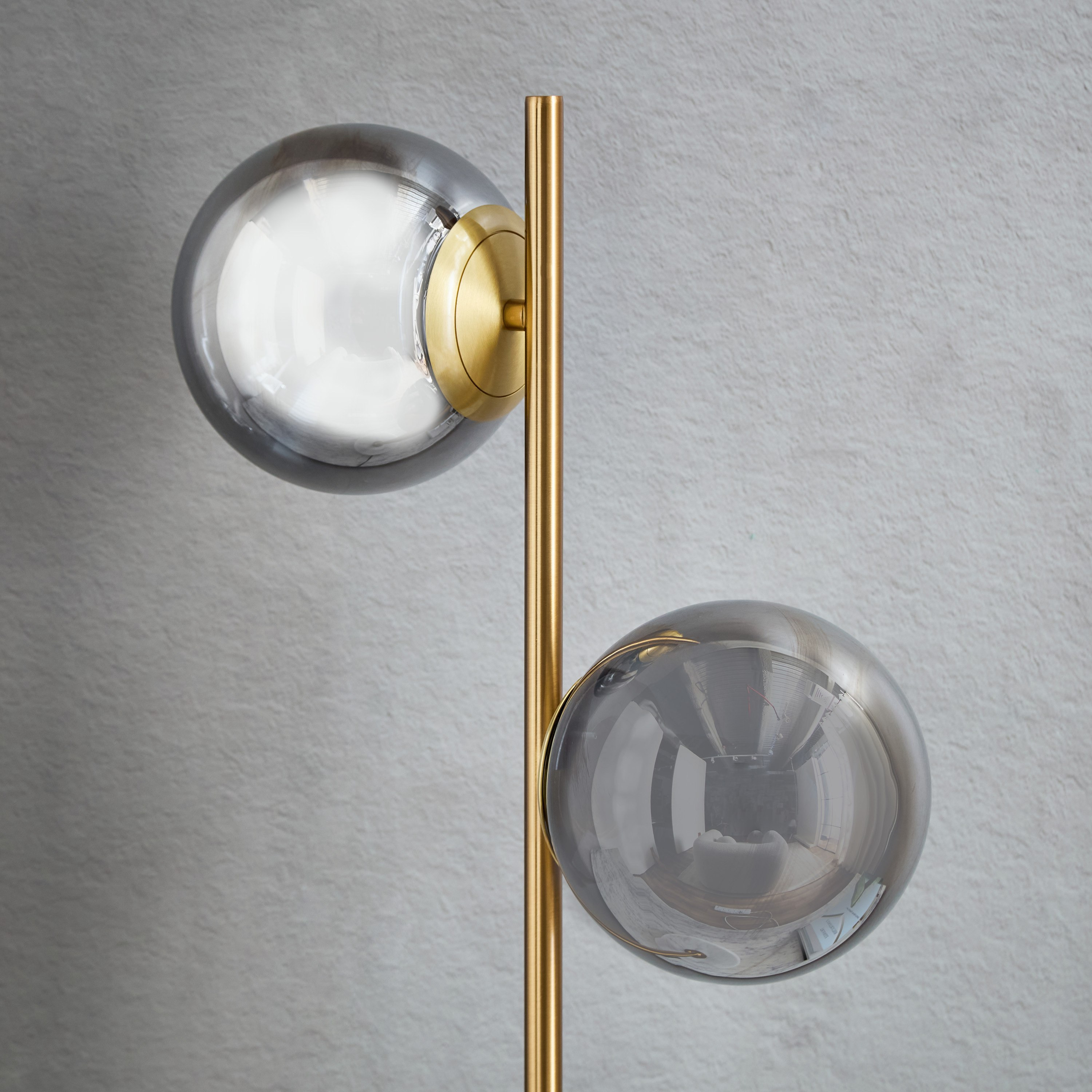 Marisha Metal and Glass Table Lamp with Marble Base - 59 cm-hbxlivingroom-lighting-tablelamps-image-3
