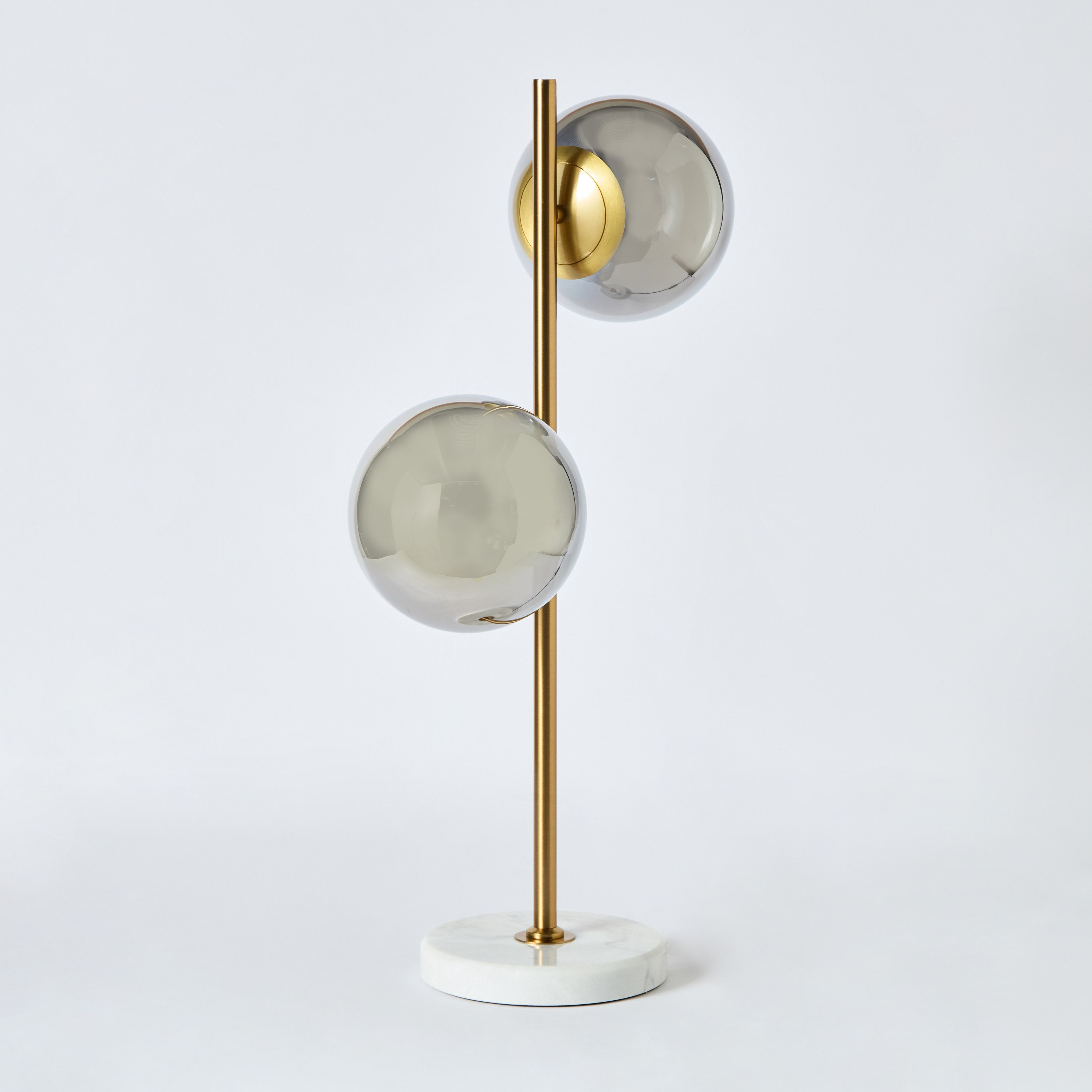 Marisha Metal and Glass Table Lamp with Marble Base - 59 cm-hbxlivingroom-lighting-tablelamps-image-6