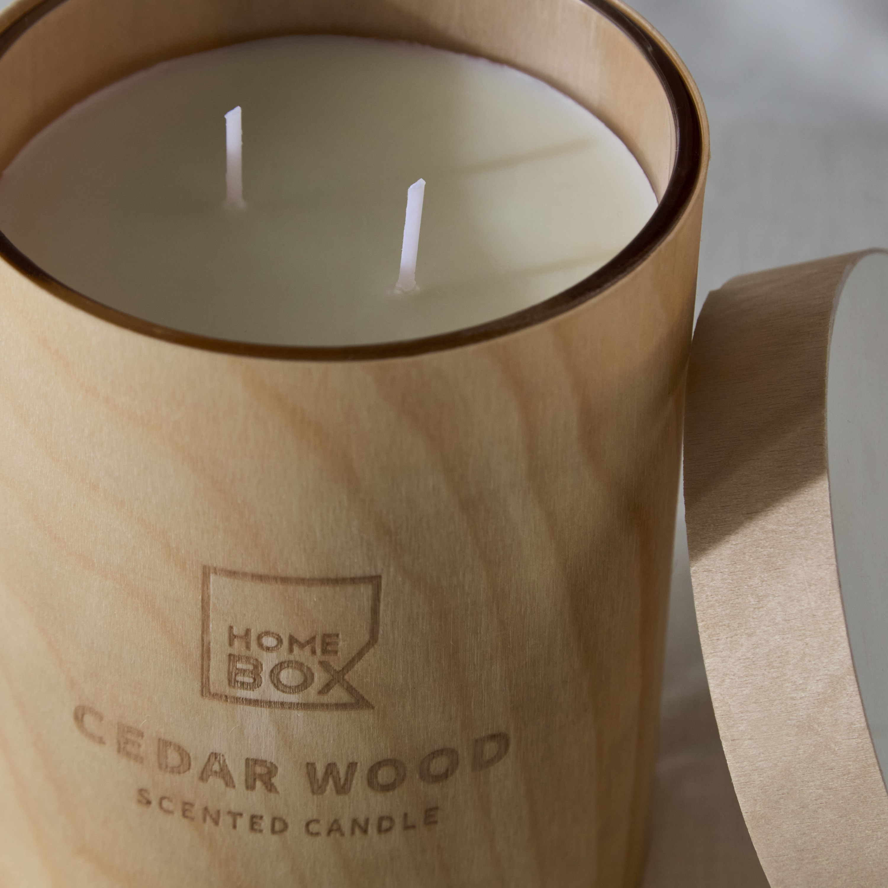 Eden Cedar Wood Wooden Jar Candle - 470 g-hbxlivingroom-decorandaccessories-candles-image-3
