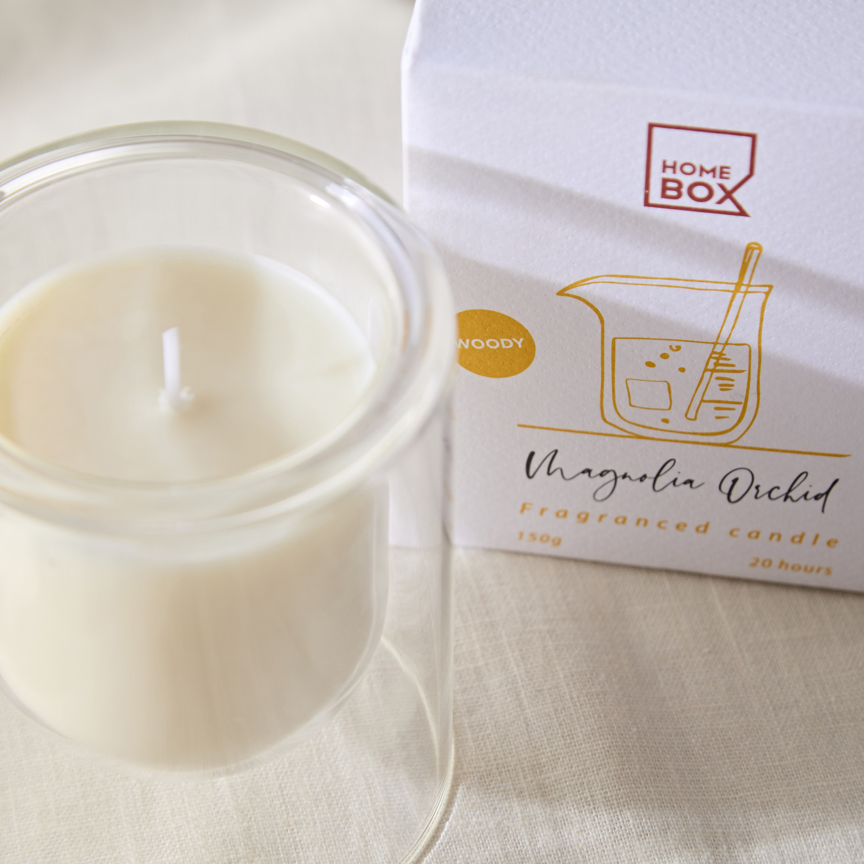 Eden Magnolia Orchid Glass Jar Candle - 150 g-hbxlivingroom-decorandaccessories-candles-image-3
