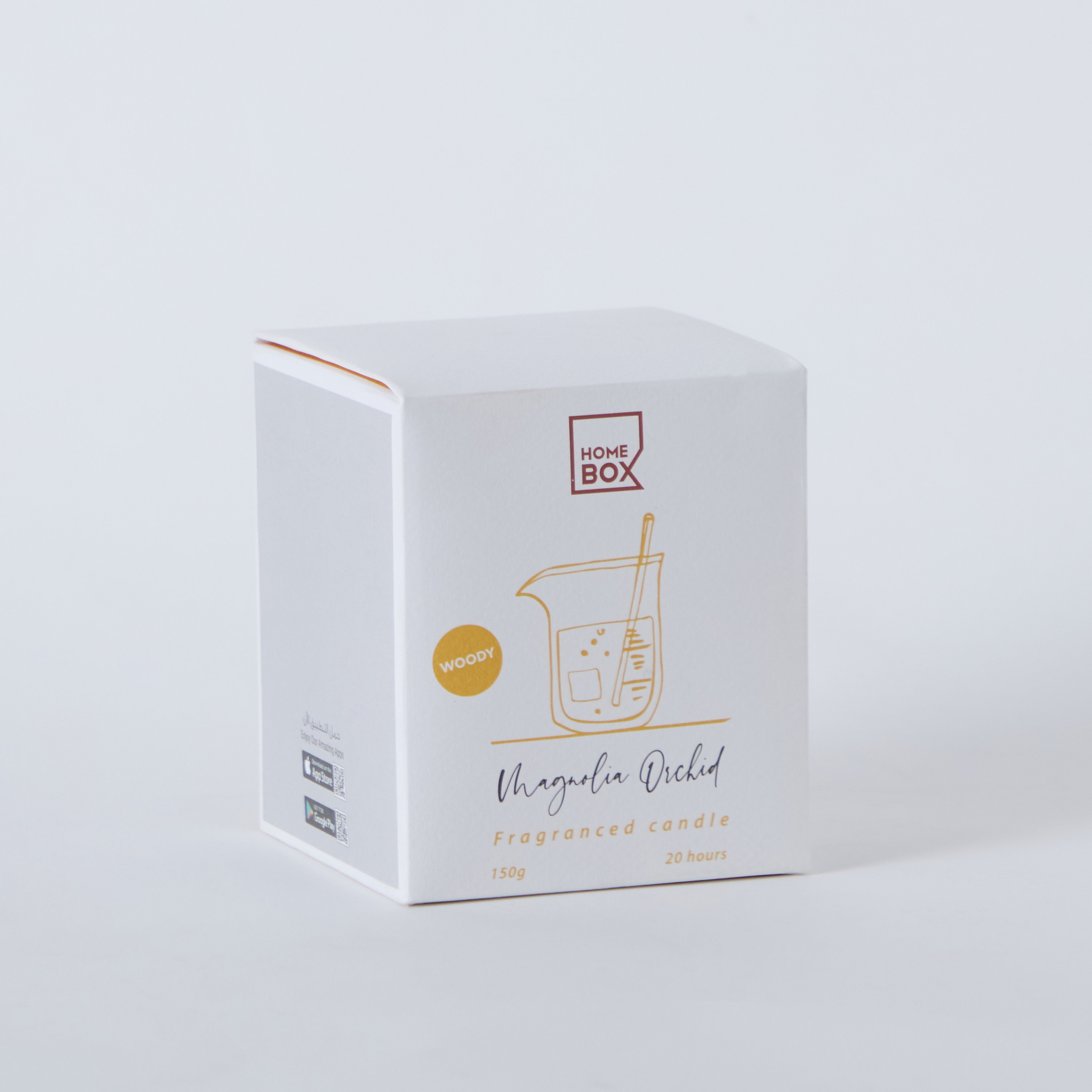 Eden Magnolia Orchid Glass Jar Candle - 150 g-hbxlivingroom-decorandaccessories-candles-image-5