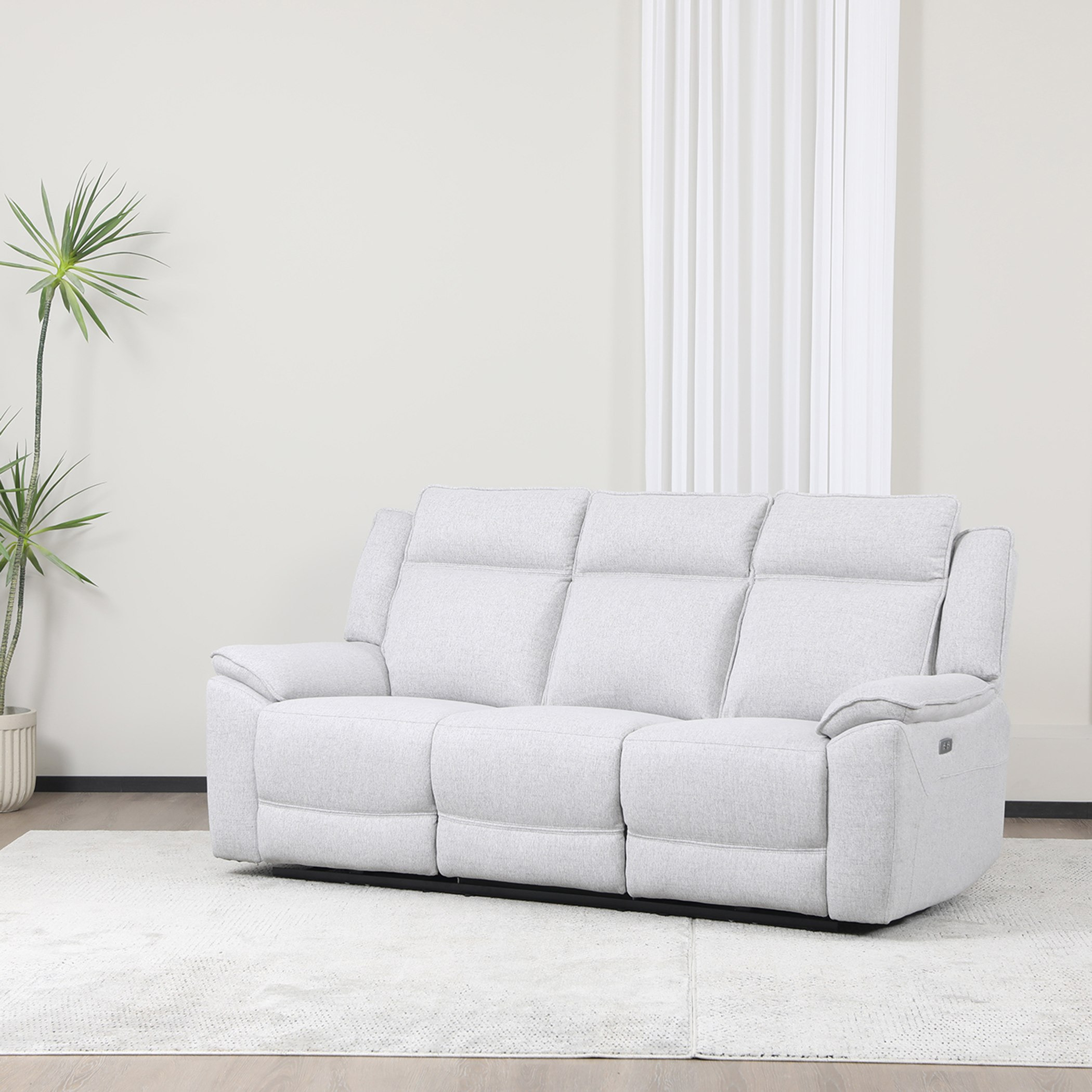 Orem Electric Power 3-Seater Fabric Recliner Sofa-hbxlivingroom-sofasandarmchairs-sofas-image-2