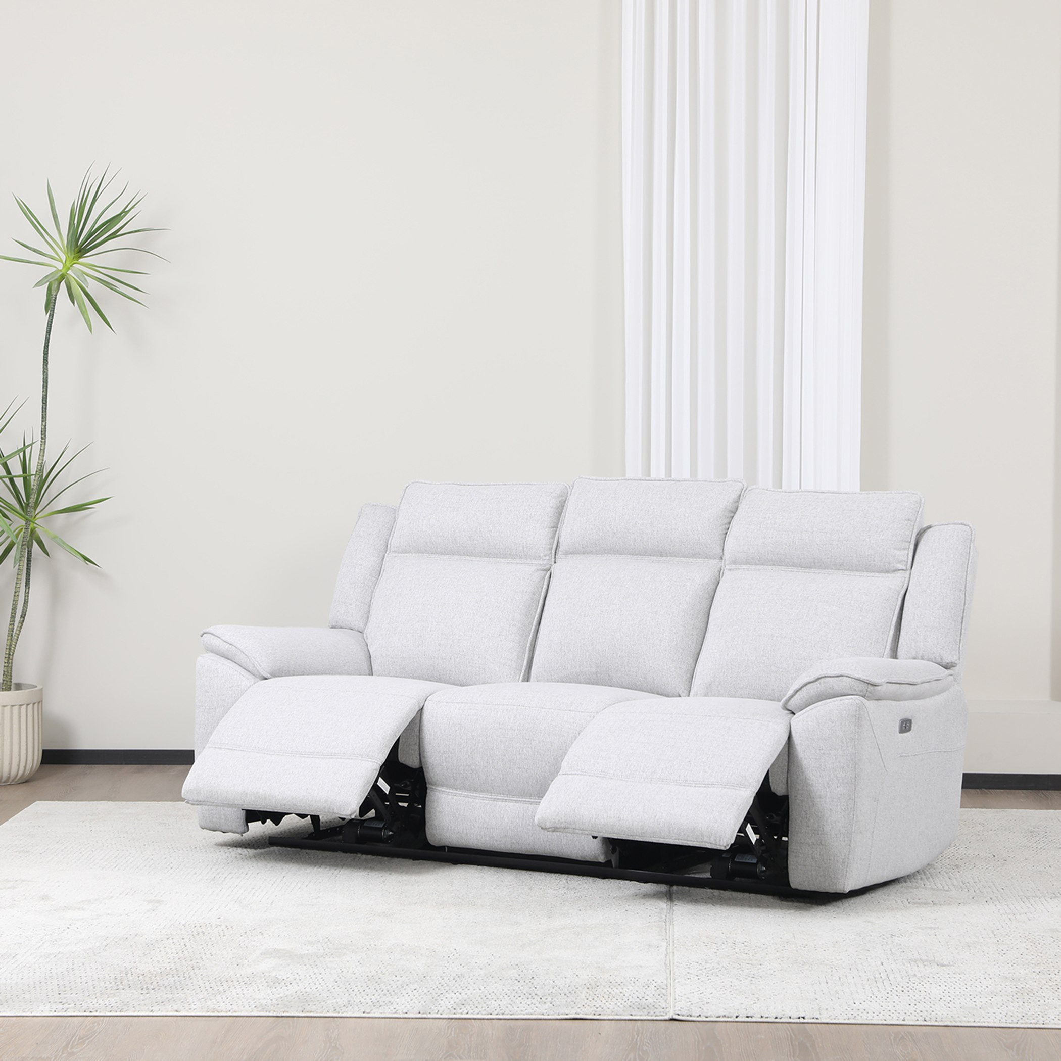 Orem Electric Power 3-Seater Fabric Recliner Sofa-hbxlivingroom-sofasandarmchairs-sofas-image-4