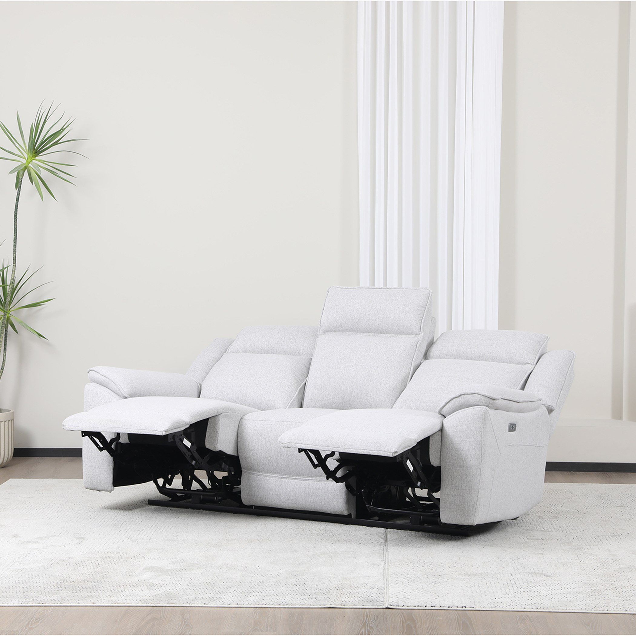 Orem Electric Power 3-Seater Fabric Recliner Sofa-hbxlivingroom-sofasandarmchairs-sofas-image-5