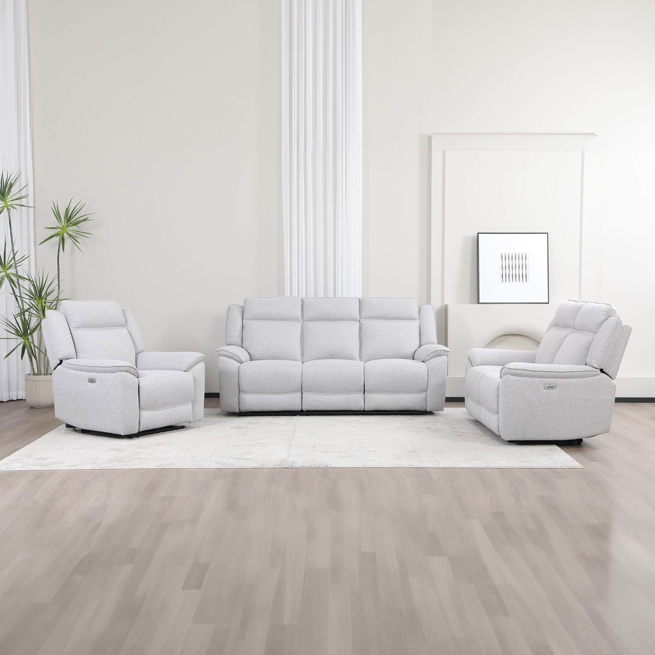 كنبة استرخاء قماش مقعدين قابلة للضبط بالطاقة الكهربائية من أوريم-hbxlivingroom-sofasandarmchairs-sofas-image-11