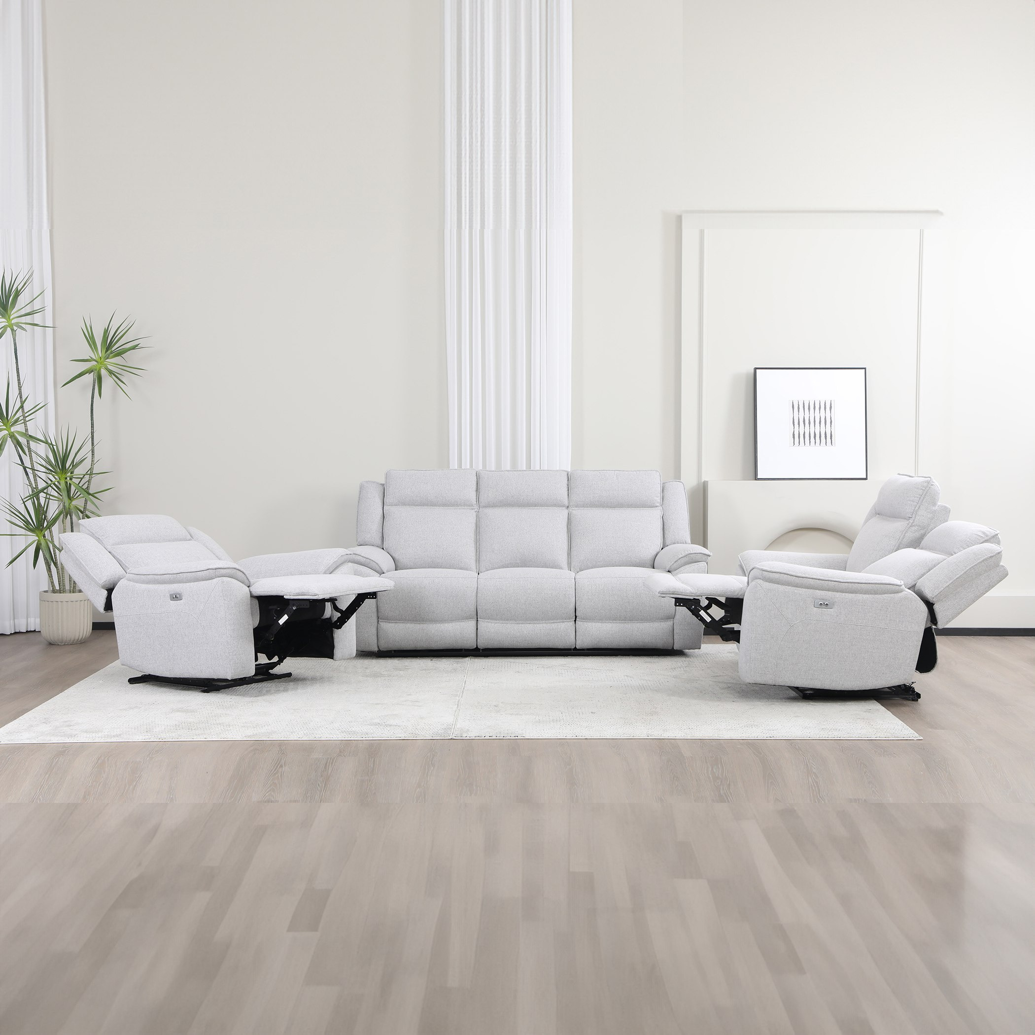 كنبة استرخاء قماش مقعدين قابلة للضبط بالطاقة الكهربائية من أوريم-hbxlivingroom-sofasandarmchairs-sofas-image-13