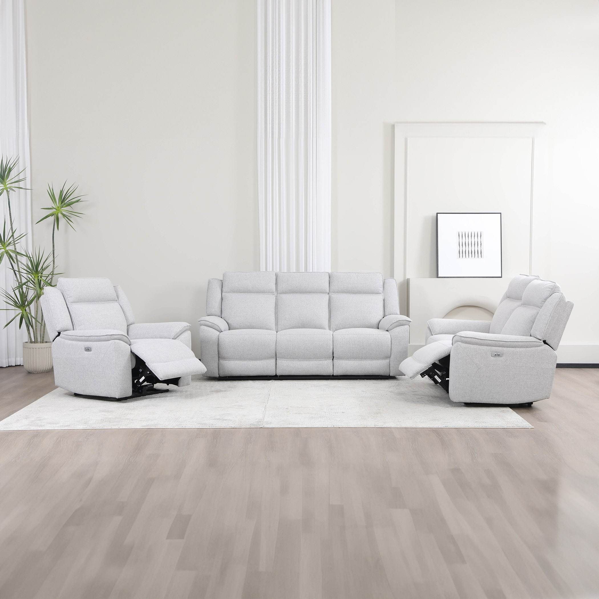 كنبة استرخاء قماش مقعدين قابلة للضبط بالطاقة الكهربائية من أوريم-hbxlivingroom-sofasandarmchairs-sofas-image-14