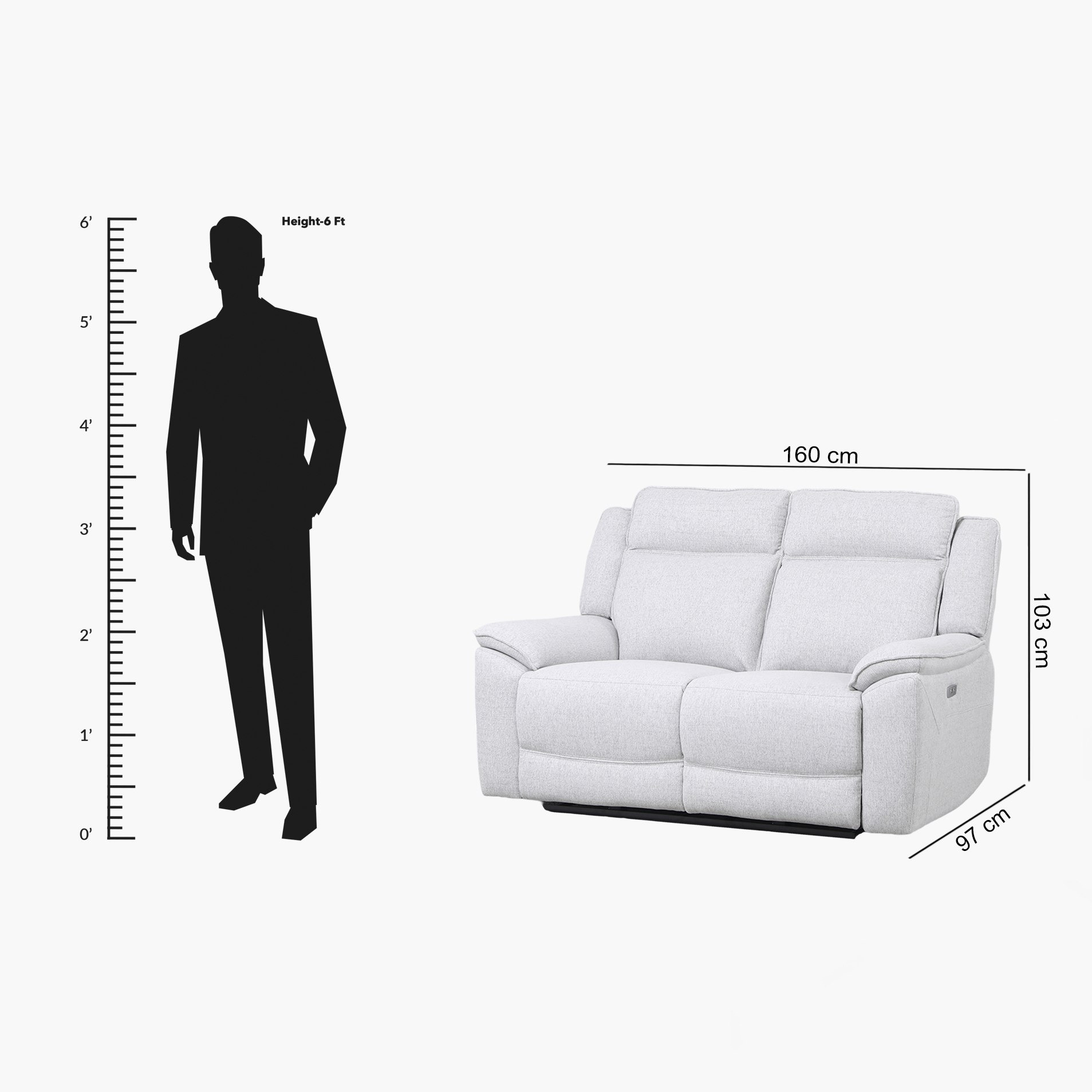 كنبة استرخاء قماش مقعدين قابلة للضبط بالطاقة الكهربائية من أوريم-hbxlivingroom-sofasandarmchairs-sofas-image-15