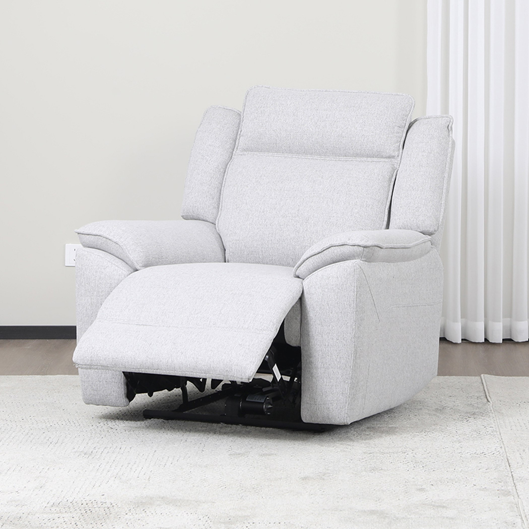 كرسي استرخاء قماش بمساند ذراعين قابل للضبط بالطاقة الكهربائية من أوريم-hbxfurniture-sofasandarmchairs-reclinersofas-image-3