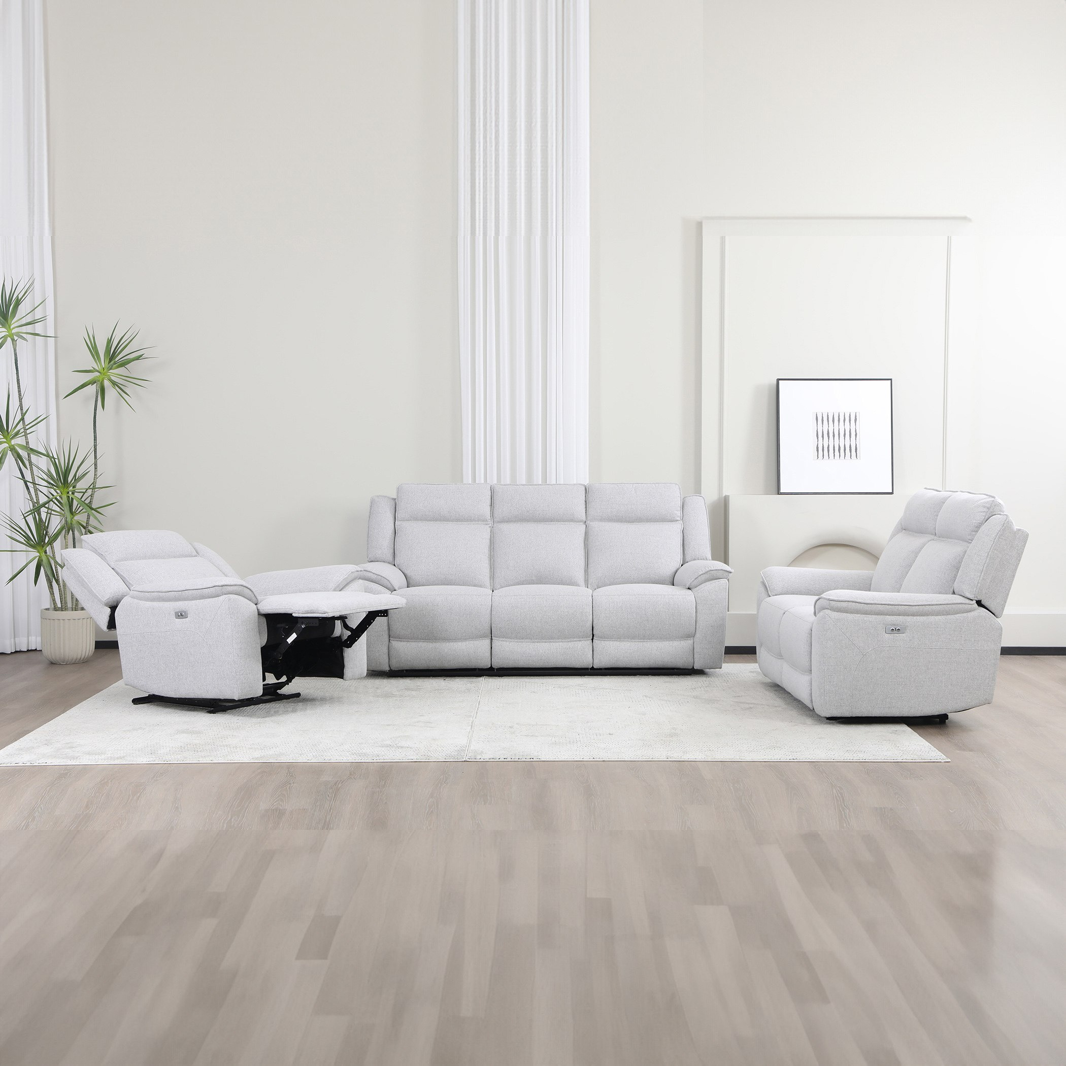 كرسي استرخاء قماش بمساند ذراعين قابل للضبط بالطاقة الكهربائية من أوريم-hbxfurniture-sofasandarmchairs-reclinersofas-image-9