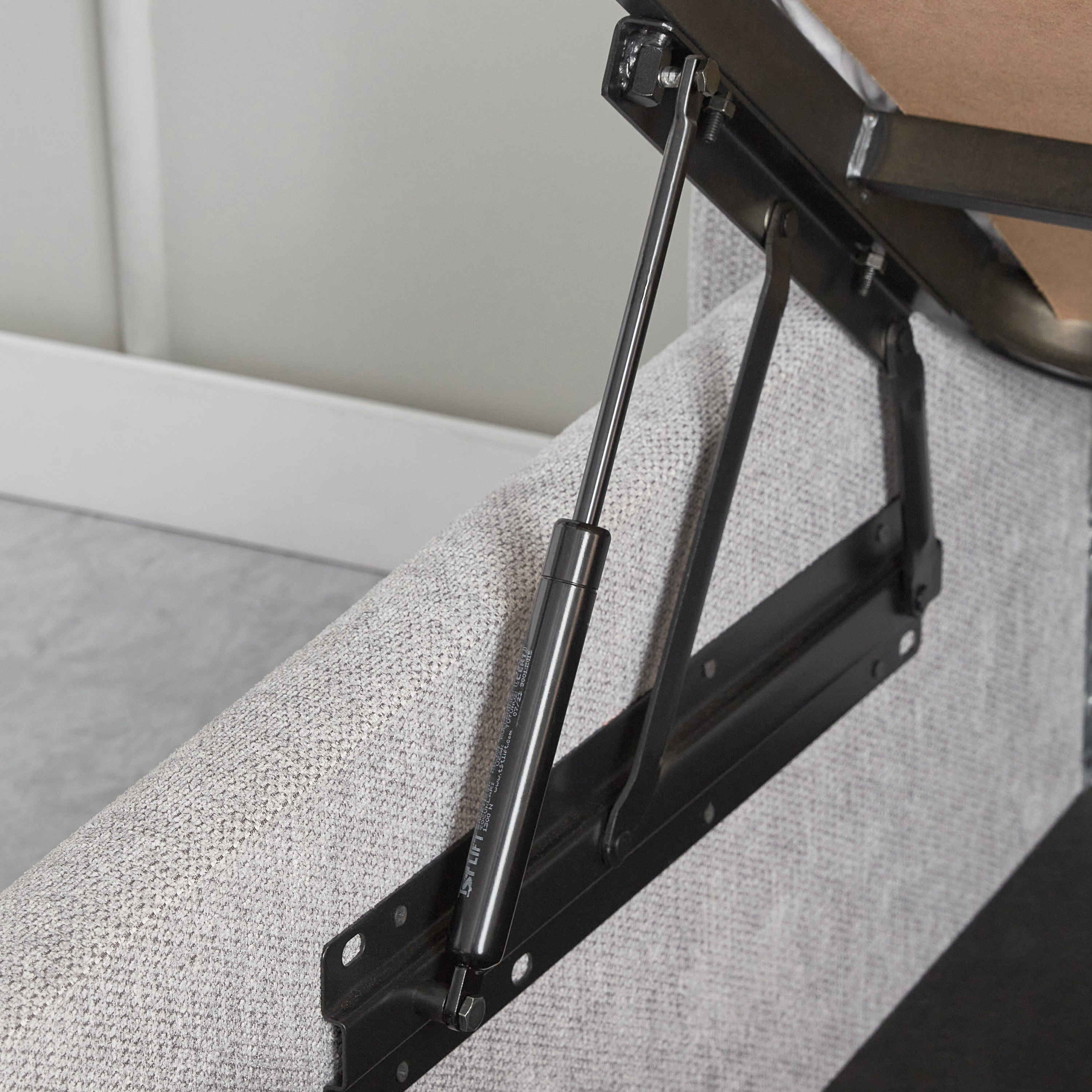 Movo Maine Lewis Hydraulic Storage Twin Upholstered Bed - 120x200 cm-hbxbedroom-bedsandbedsets-upholsteredbeds-twin-image-10