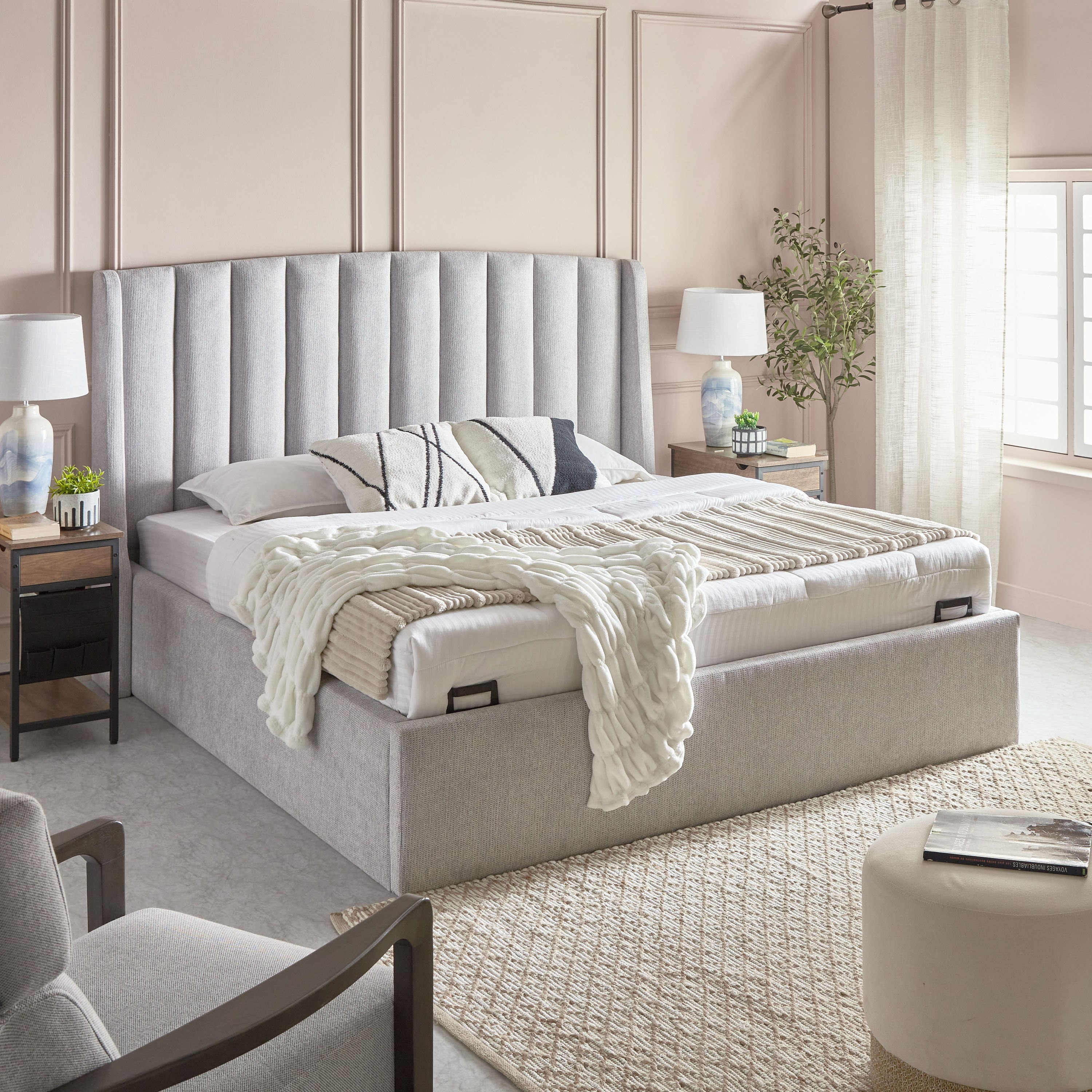 سرير كينج منجد مع وحدة تخزين هيدروليكية من مين لويس - 180x200 سم-hbxfurniture-bedsandbedsets-beds-king-image-8