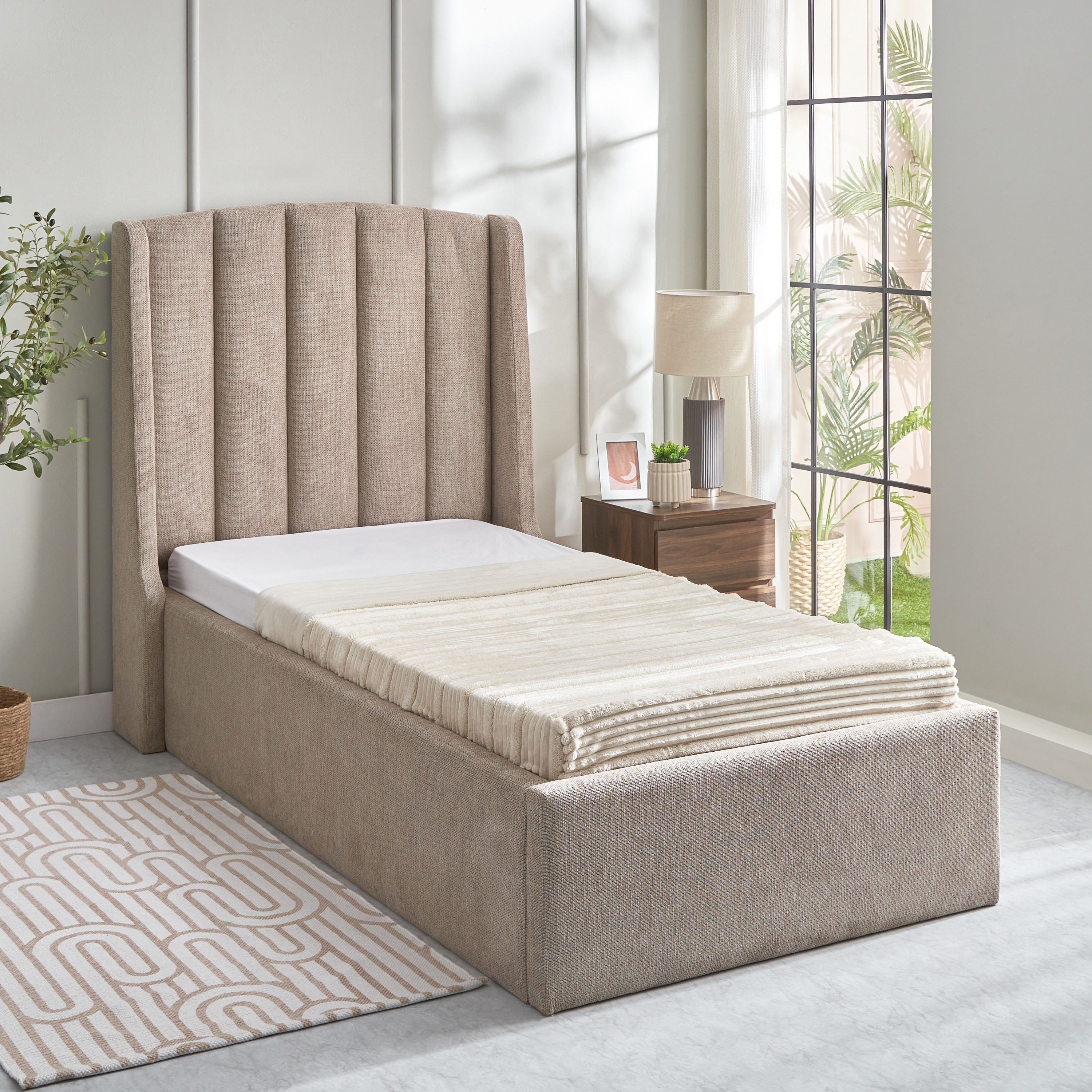 سرير فردي منجد من مين لويس - 90x200 سم-hbxkidsandyouth-bedsandbedsets-beds-single-image-1