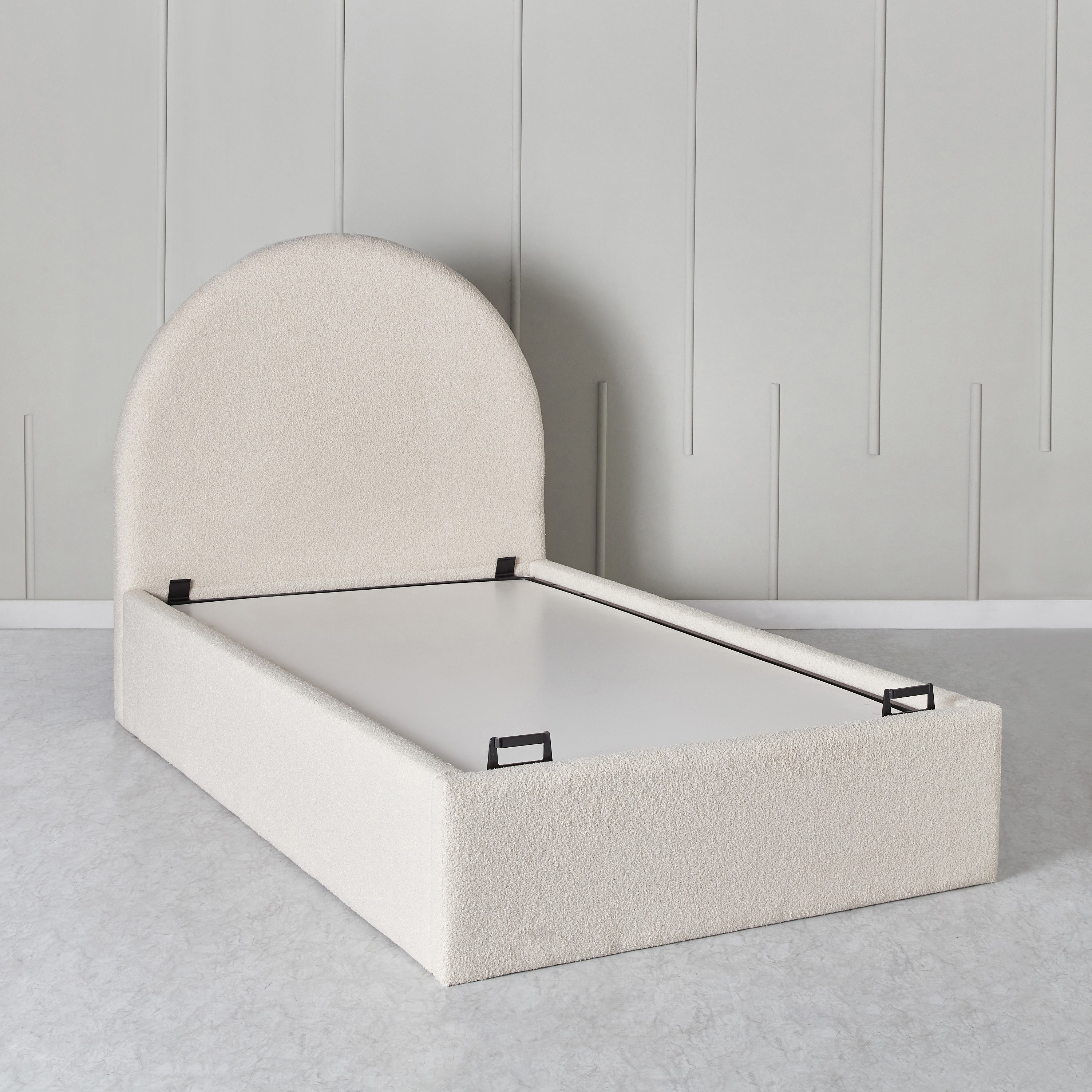 iCloud Upholstered Twin Bed with Hydraulic Storage - 120x200 cm-hbxbedroom-bedsandbedsets-upholsteredbeds-twin-image-9