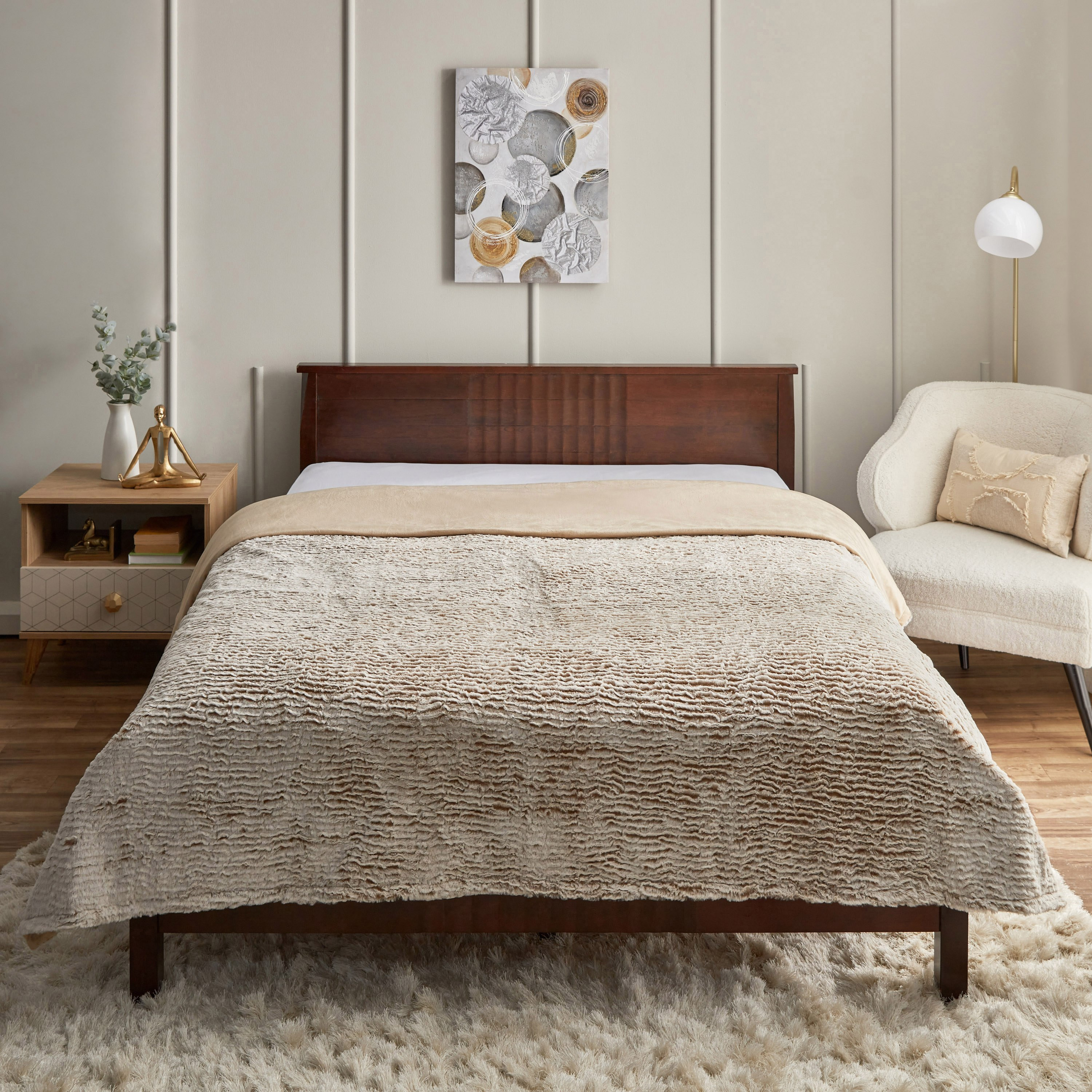 بطانية مزدوجة بطبعات ونقوش من الأسفل من إدور - 150x220 سم-hbxhomeware-hbxbedroom-image-2