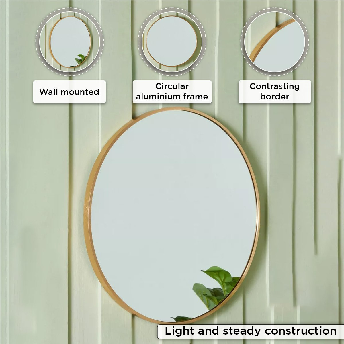 Sana Aluminium Frame Mirror - 60 cm-PROMO_HB_AE_B1G1_250925-image-4
